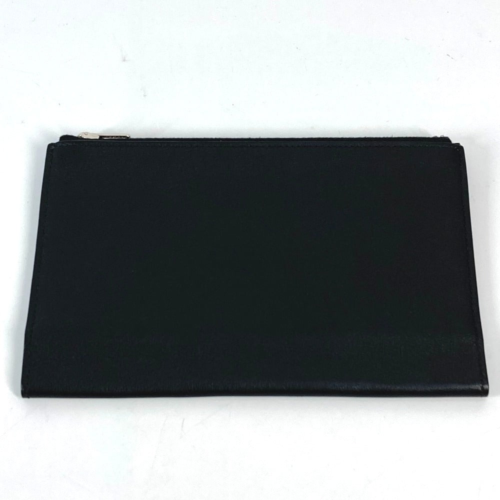 Note Cover Stationery Notepad "Ea Zip" Pm Leather Black Travel Bag