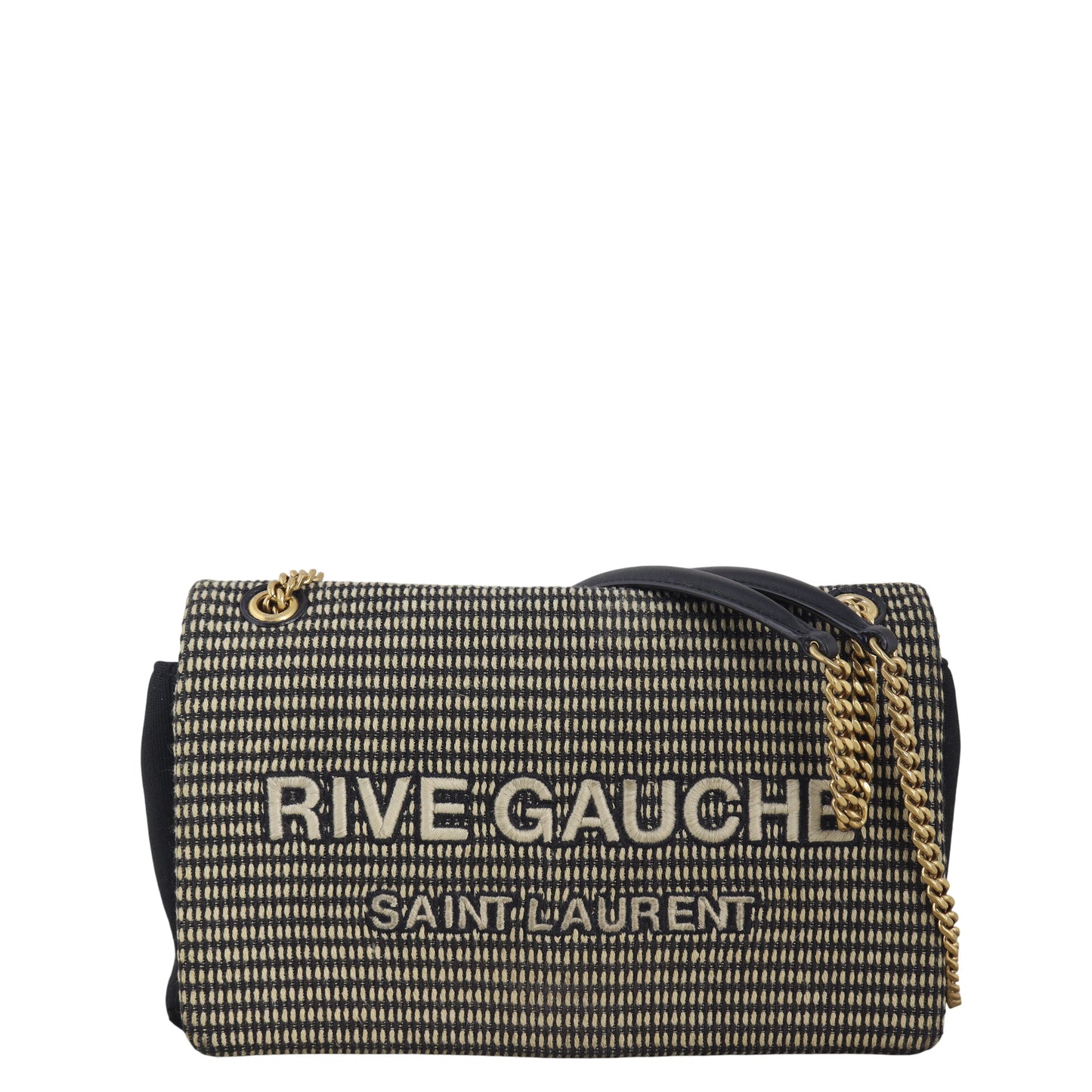 YSL Saint Laurent Saint Laurent Rive Gauche Bag Embroidered Chain Crossbody Bag