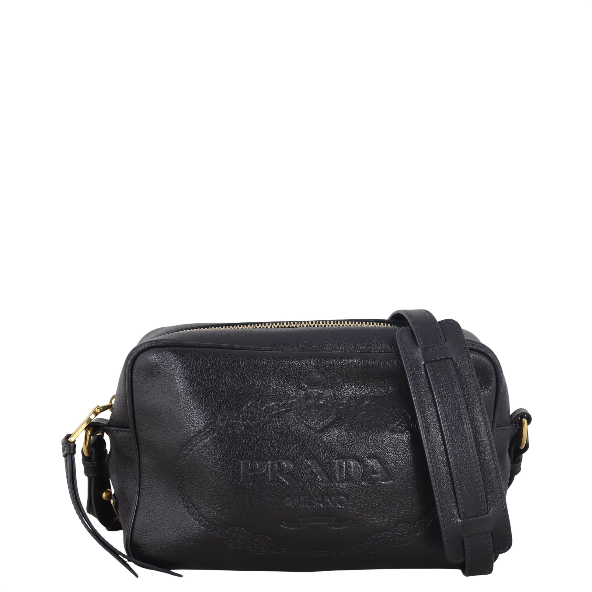 Prada Crossbody Bag Camera Bag Black Logo Shoulder Bag