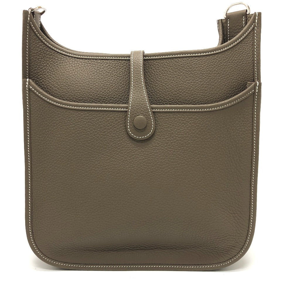 Hermes Shoulder Bag Taurillon Clemence Evelyn 3Pm Trois Women Brown