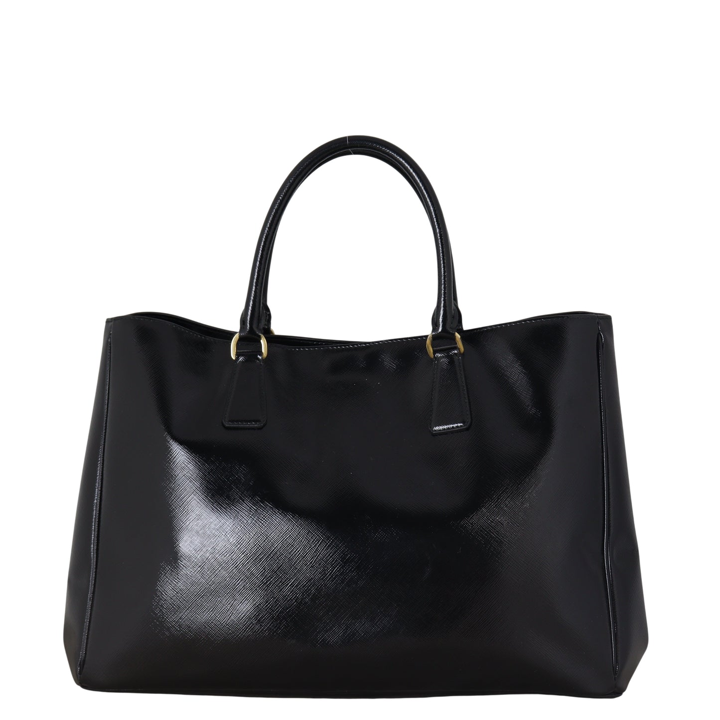 Prada Saffiano Vernice Lux Tote Handbag Large Tote Bag