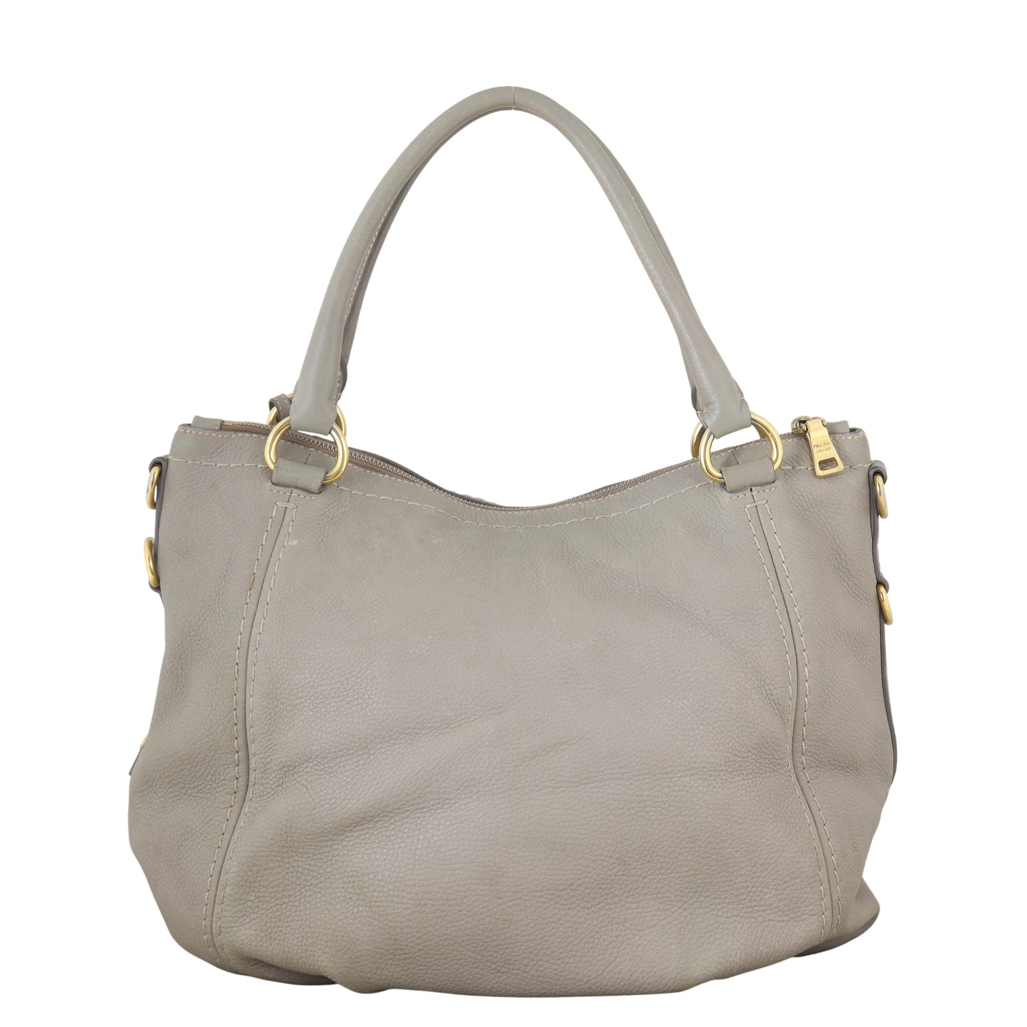 Prada Vitello Daino Two Way Tote Handbag Tote Bag
