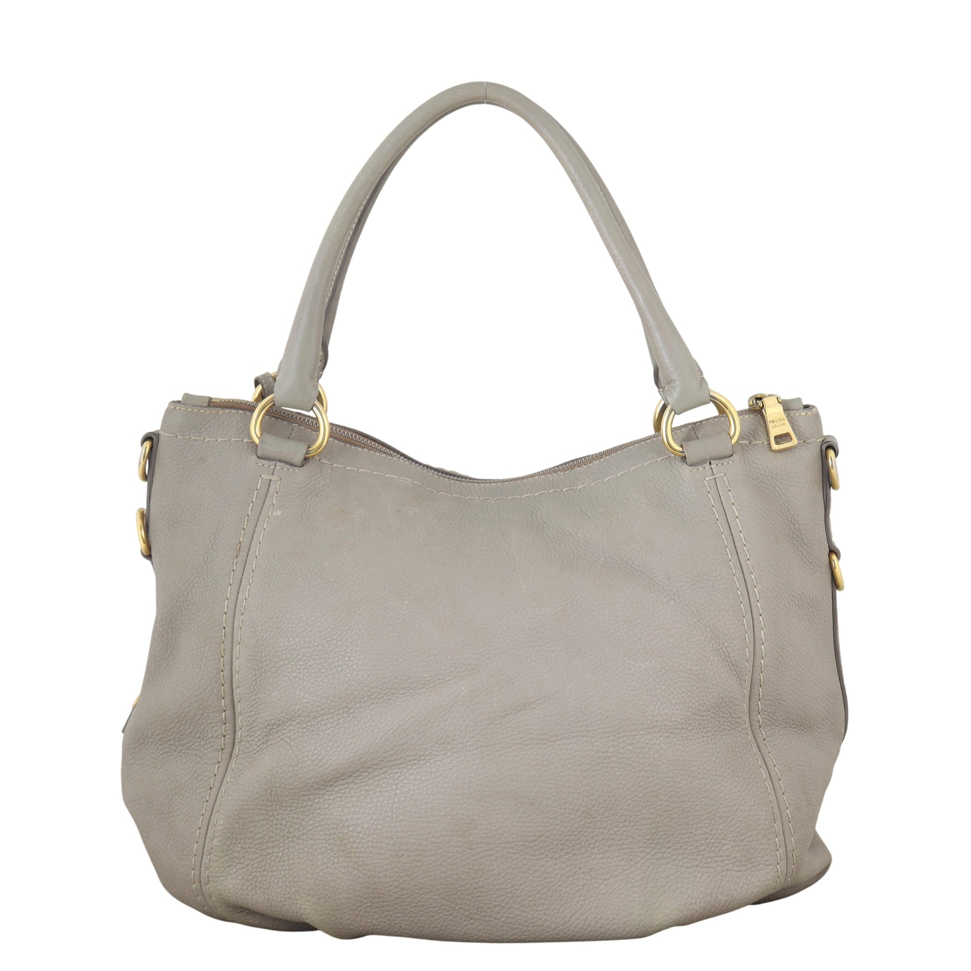 Prada Vitello Daino Two Way Tote Handbag Tote Bag
