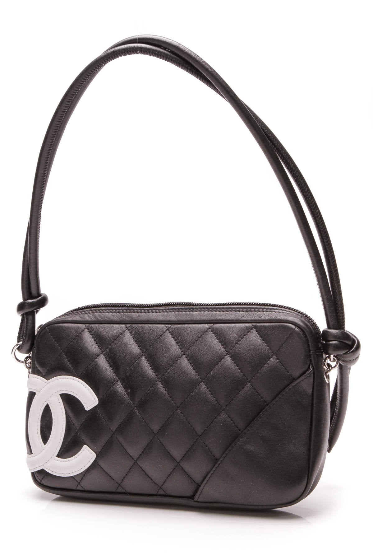 Chanel Cambon Ligne Pochette Black Calfskin Jewelry