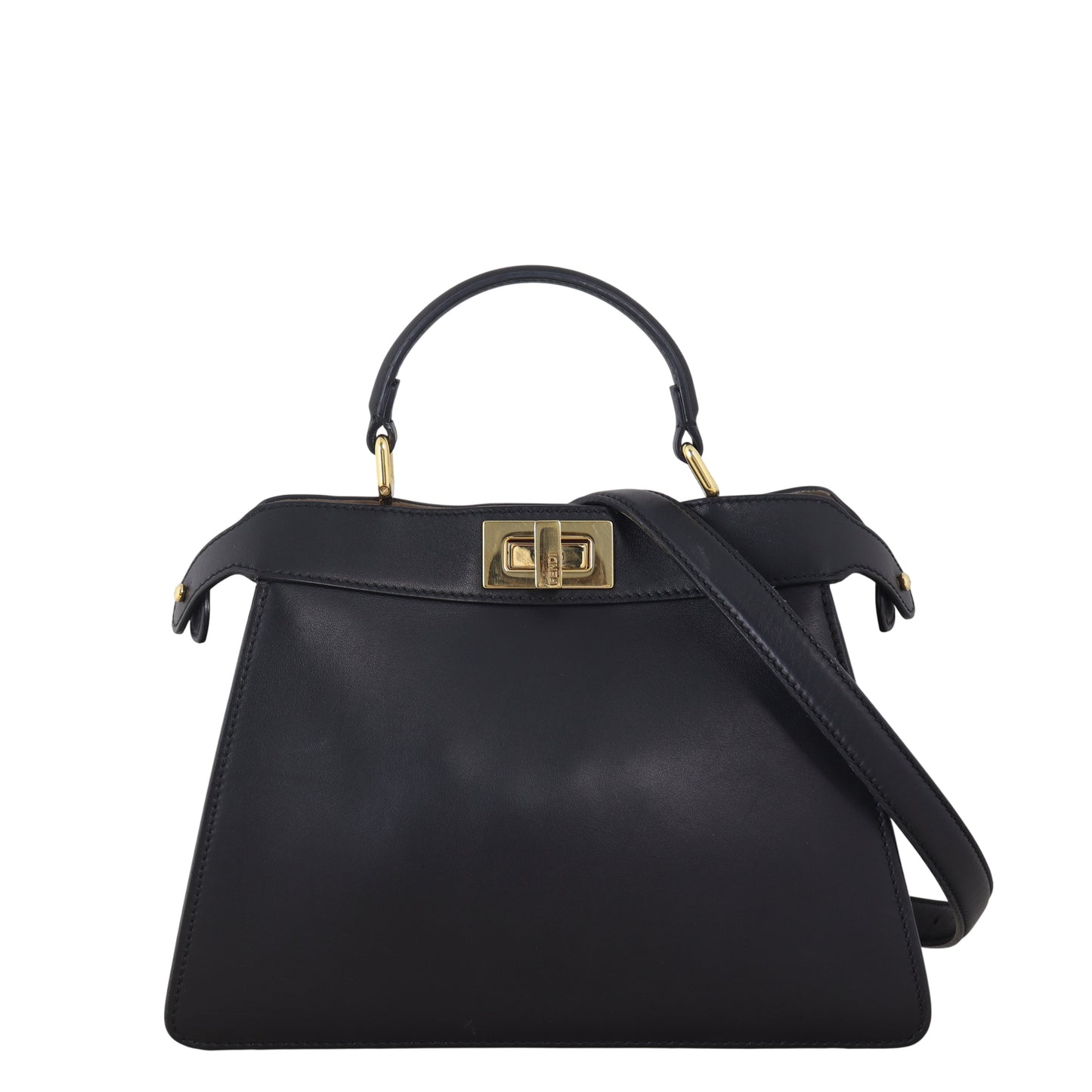 Fendi Crossbody Bag Peekaboo ISeeU Black Small Shoulder Bag