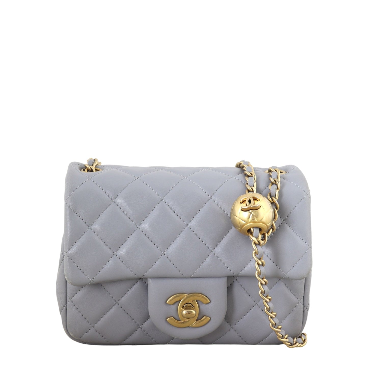 Chanel Pearl Crush Square Bag Quilted Mini Crossbody Bag