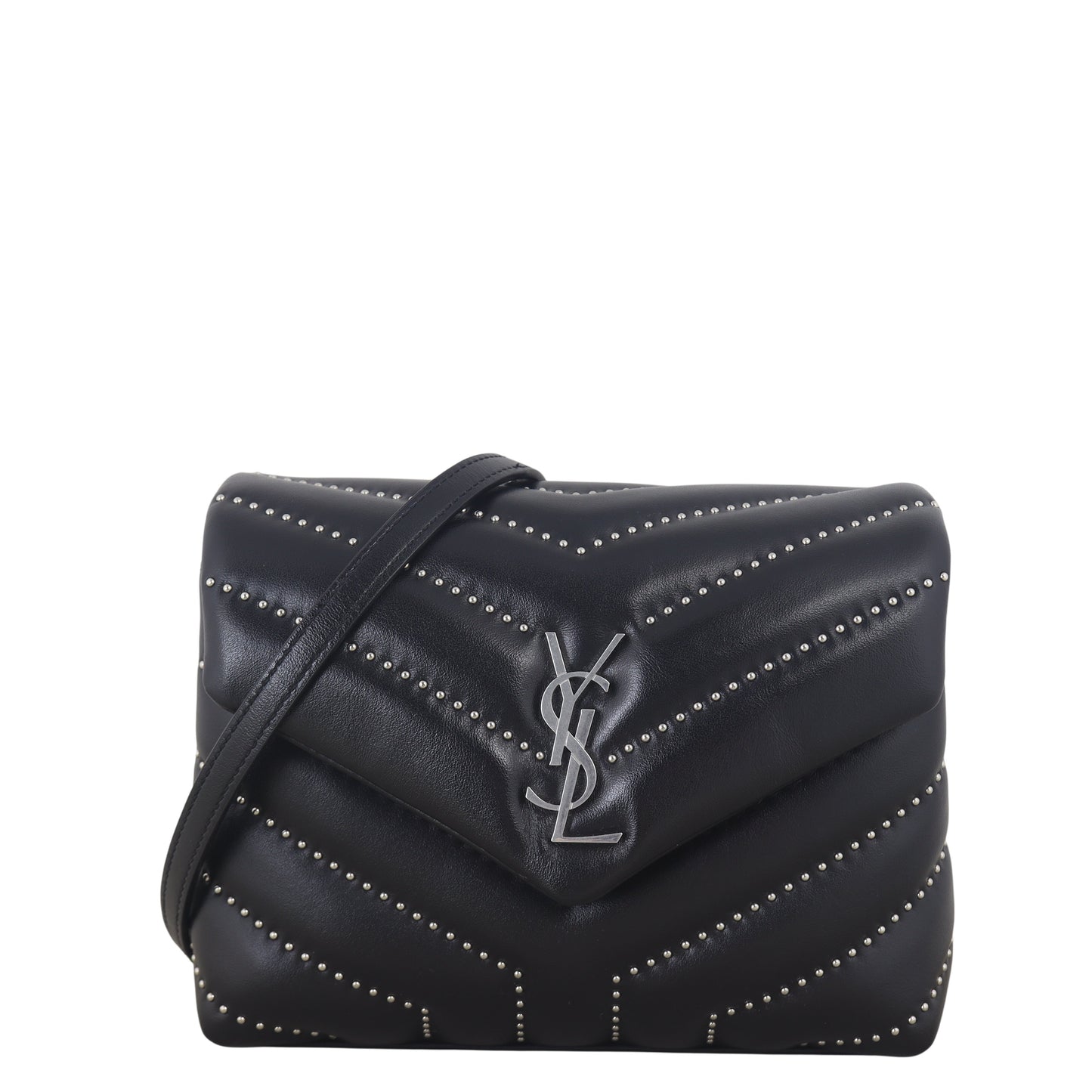 YSL Saint Laurent Saint Laurent Toy Loulou Studded Crossbody Bag
