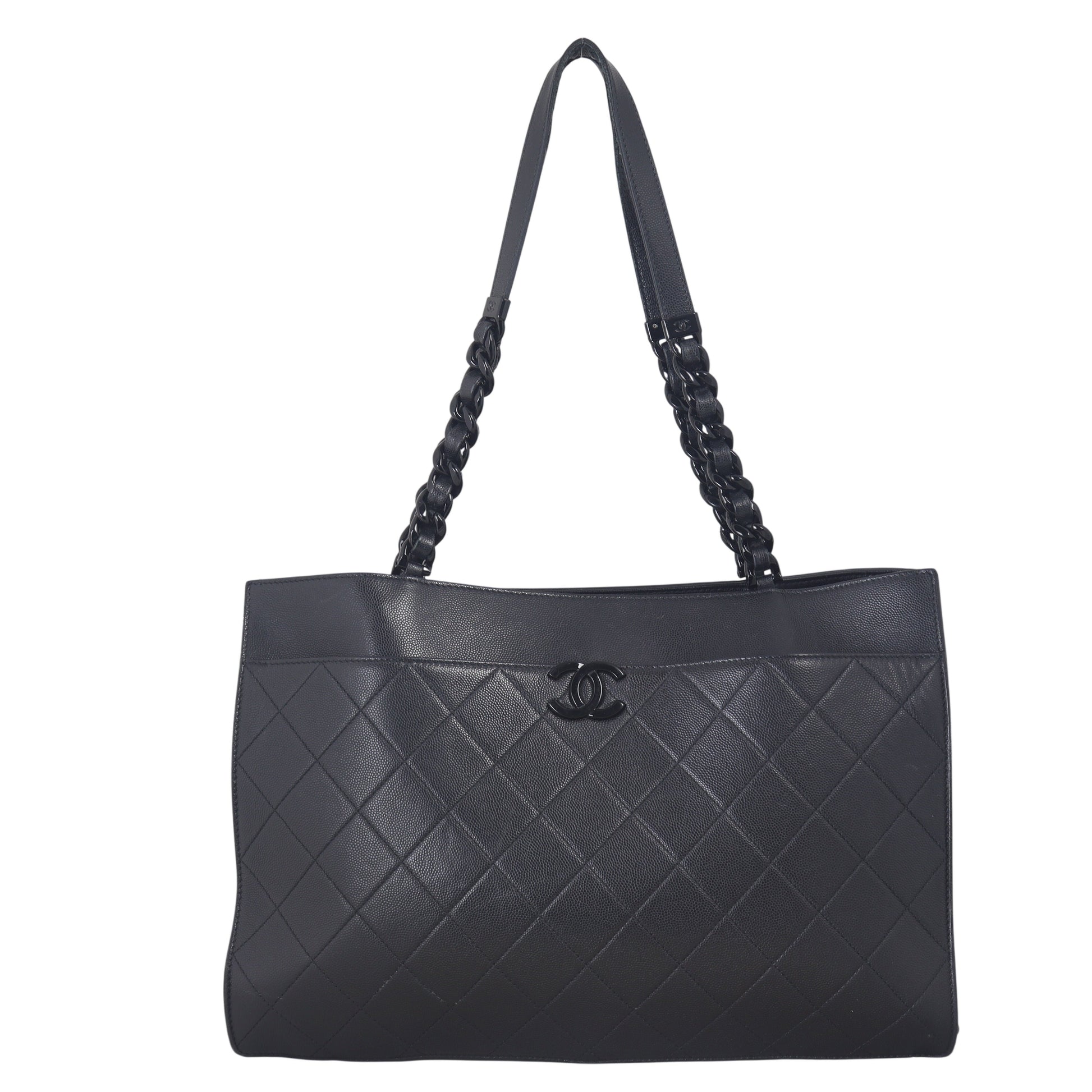 Chanel My Everything Tote Quilted Black Shoulder Bag