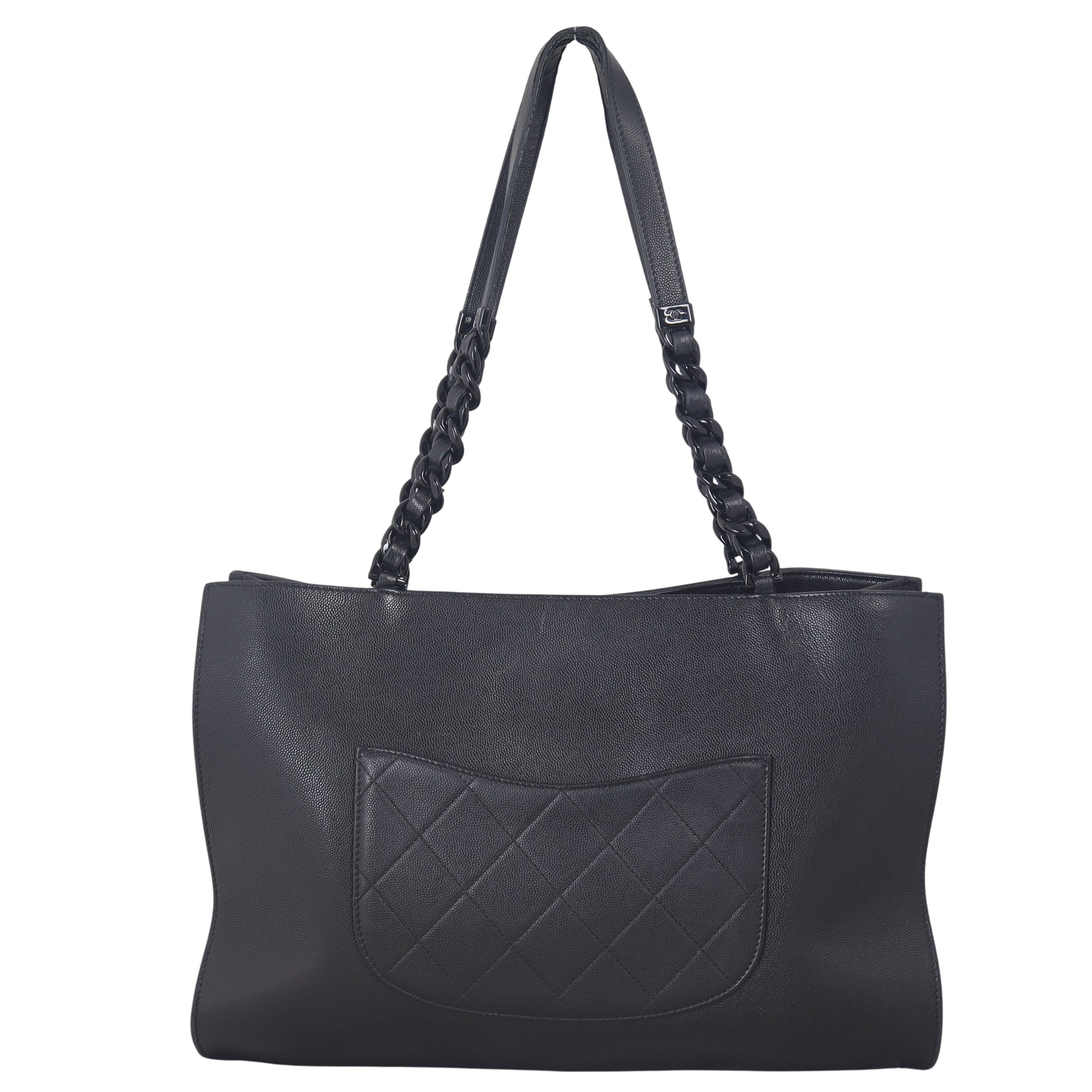 Chanel My Everything Tote Quilted Black Shoulder Bag