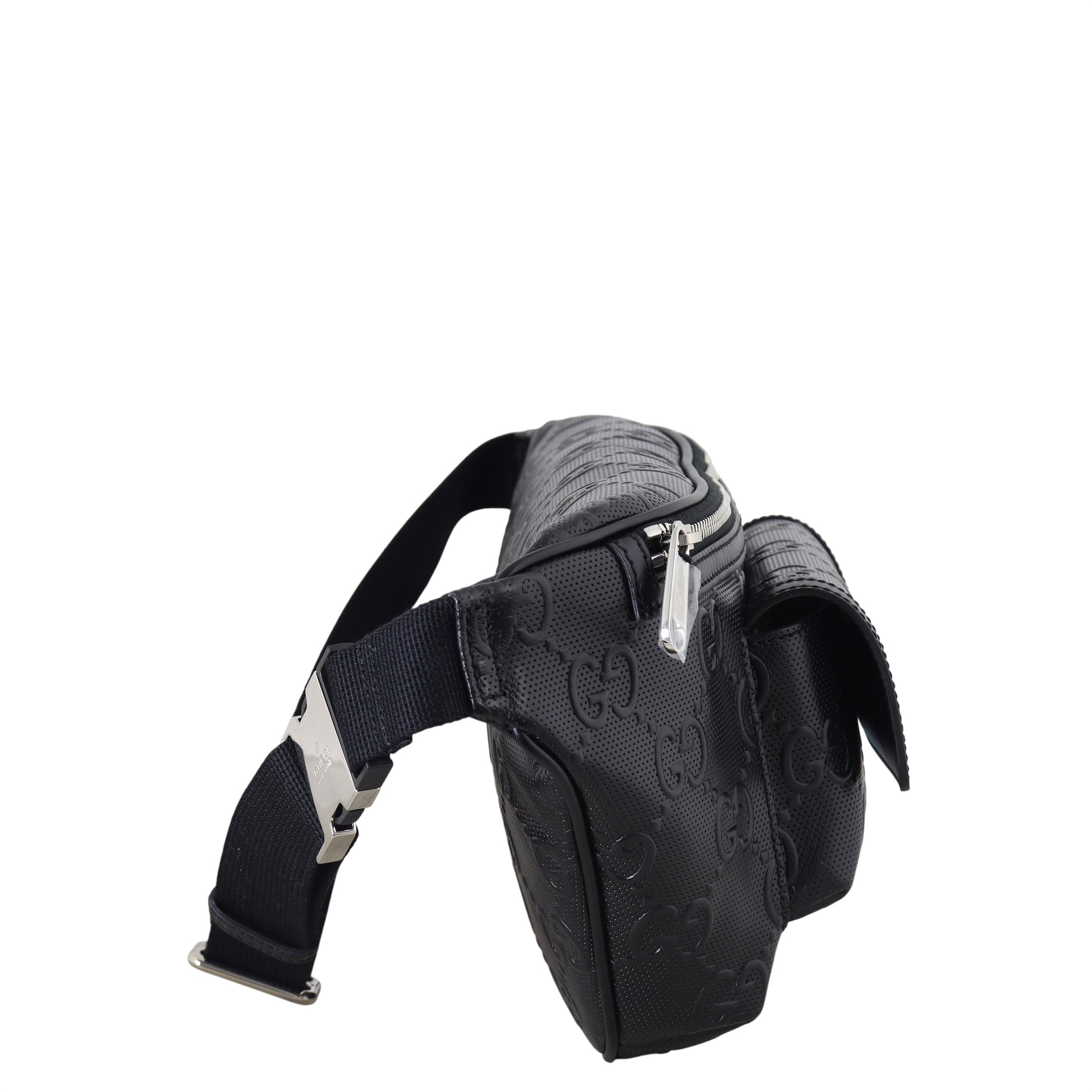Gucci GG Embossed Leather Belt Bag