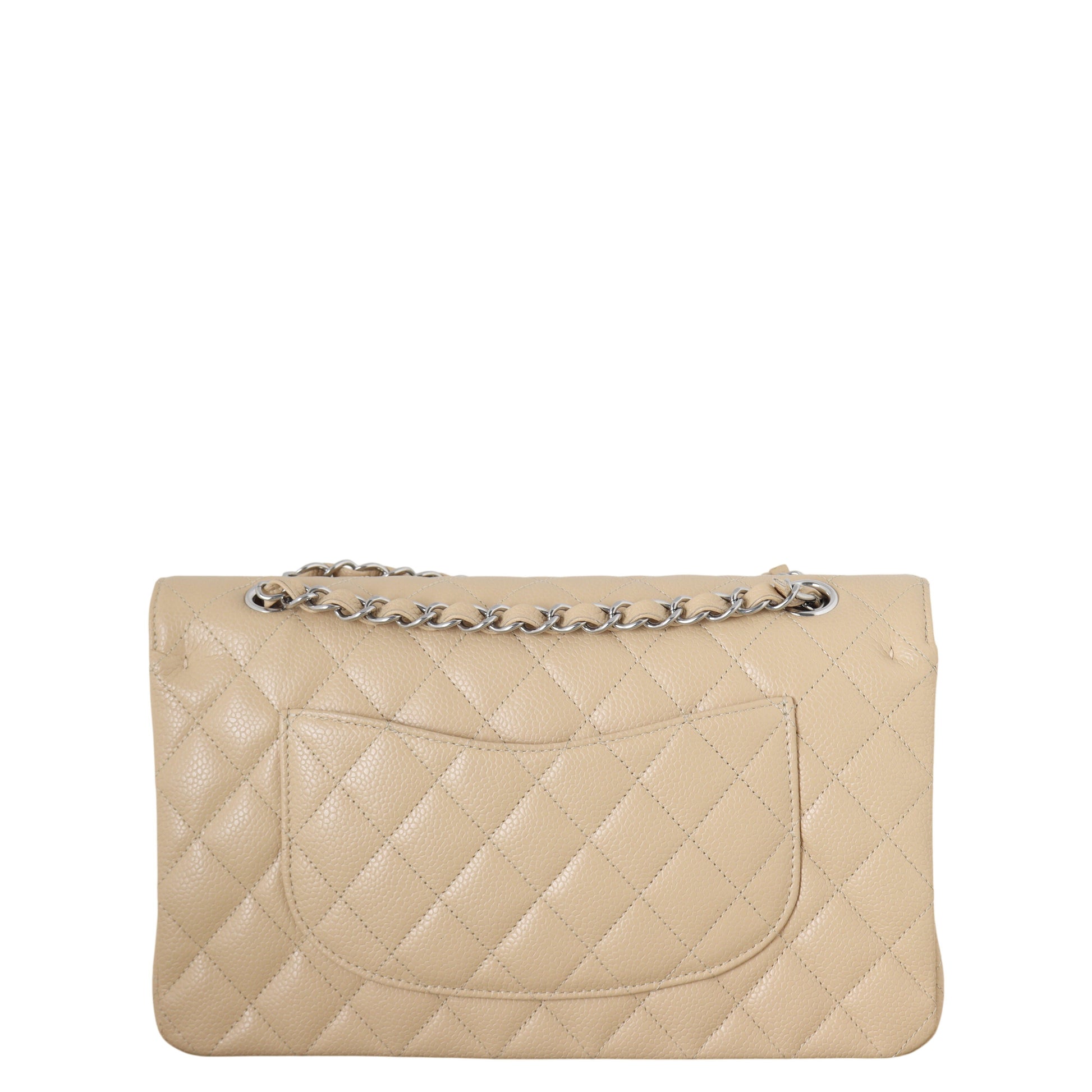 Chanel Classic Double Caviar Handbag Quilted Medium Shoulder Bag Caviar 12012026