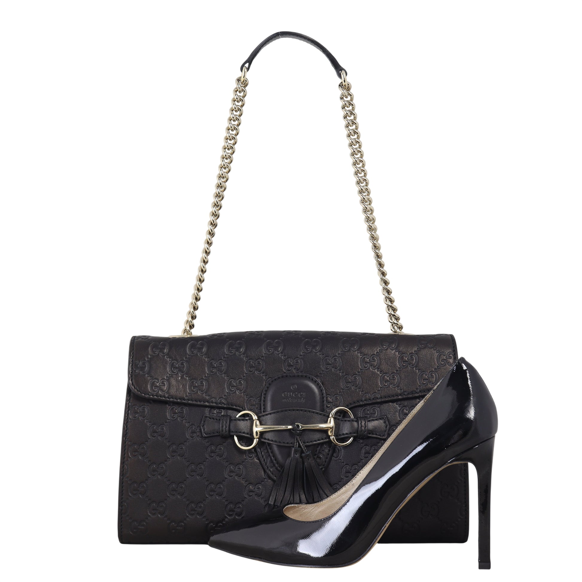 Gucci Emily Guccissima Medium Chain Shoulder Bag