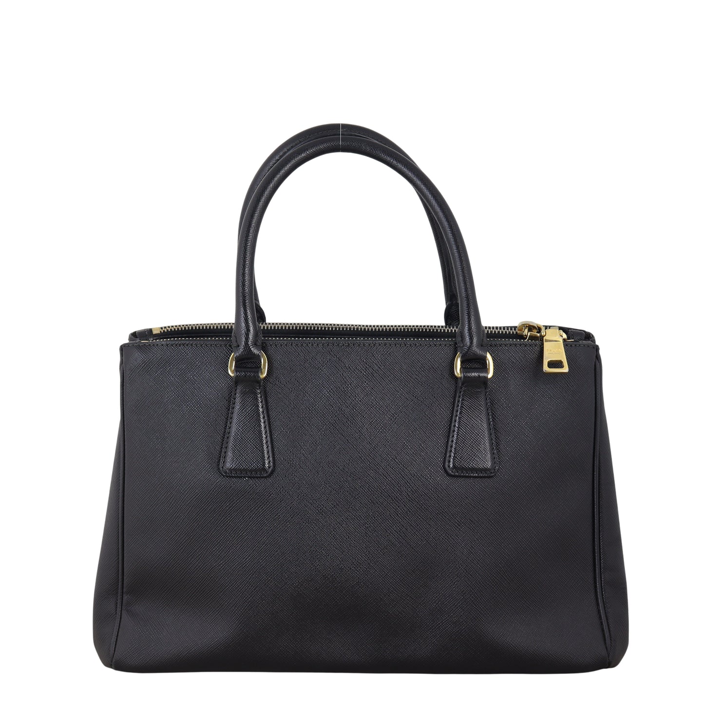 Prada Saffiano Lux Galleria Double Zip Tote Handbag Small Tote Bag