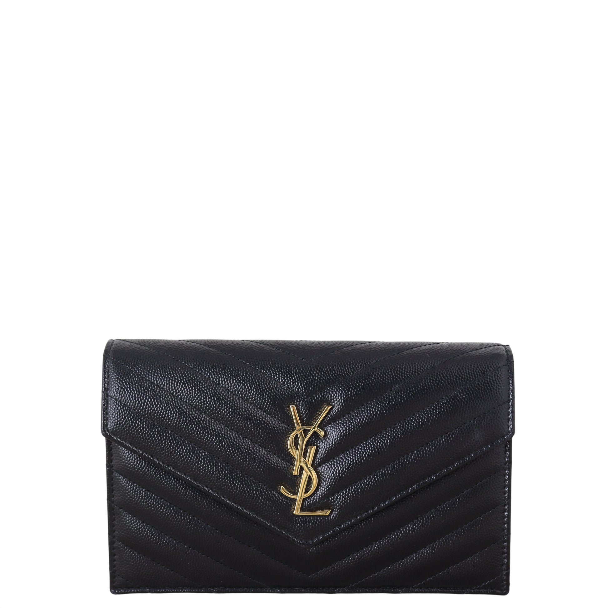 YSL Saint Laurent Saint Laurent Cassandre Envelope Wallet Crossbody Bag Chain