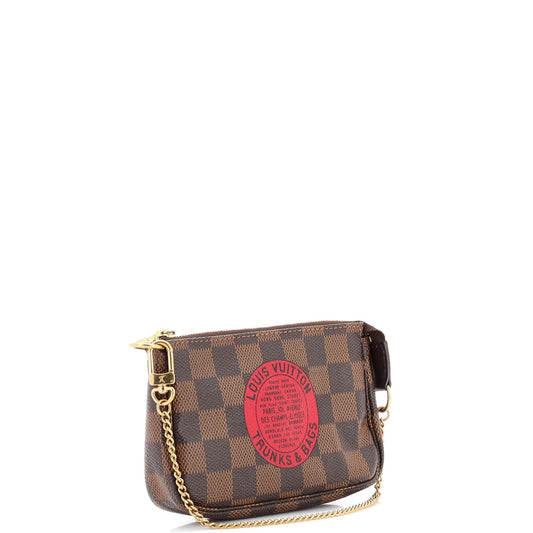 Louis Vuitton Pochette Accessoires Limited Edition Damier Clutch Bag Mini
