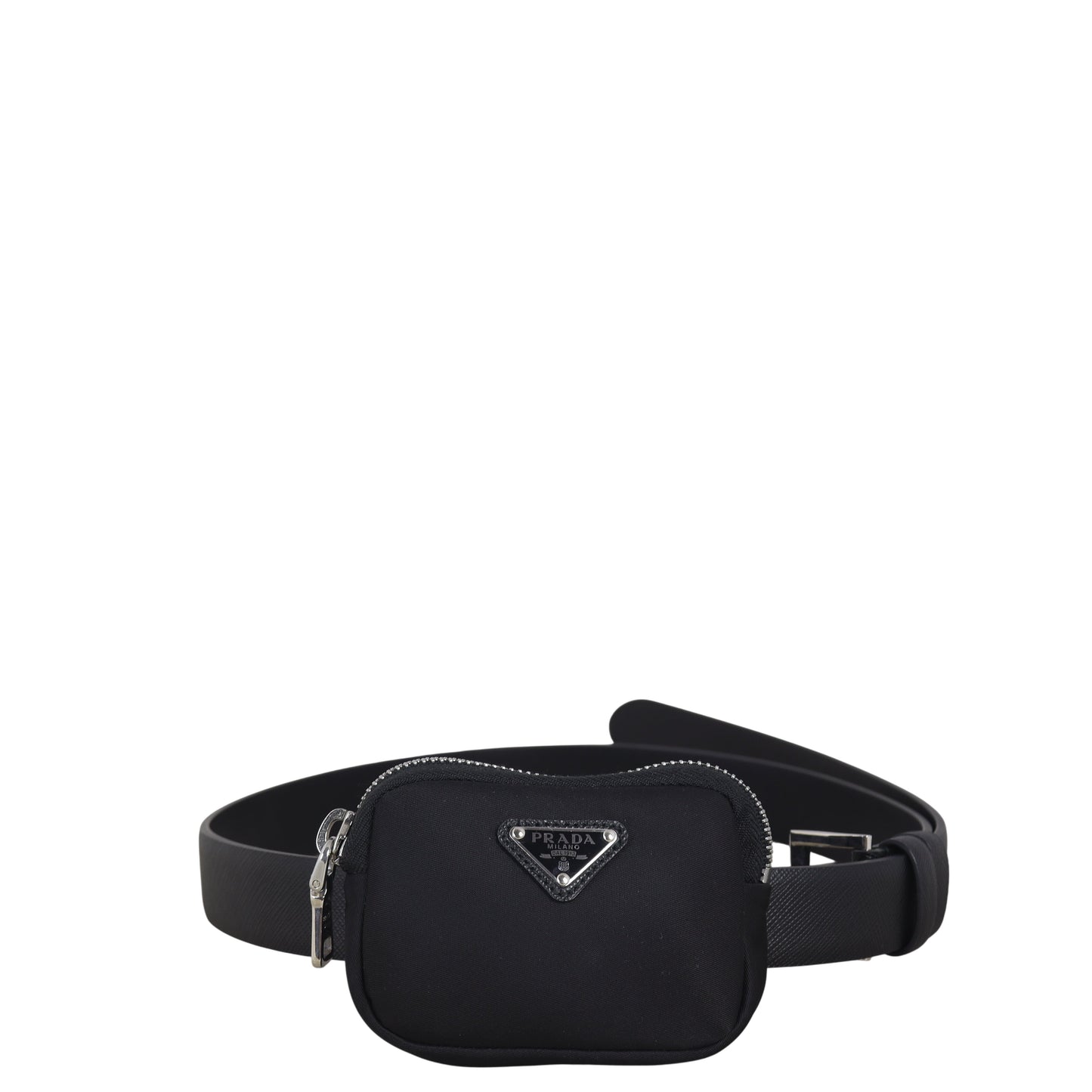 Prada Handbag Belt with Pouch Nylon Black