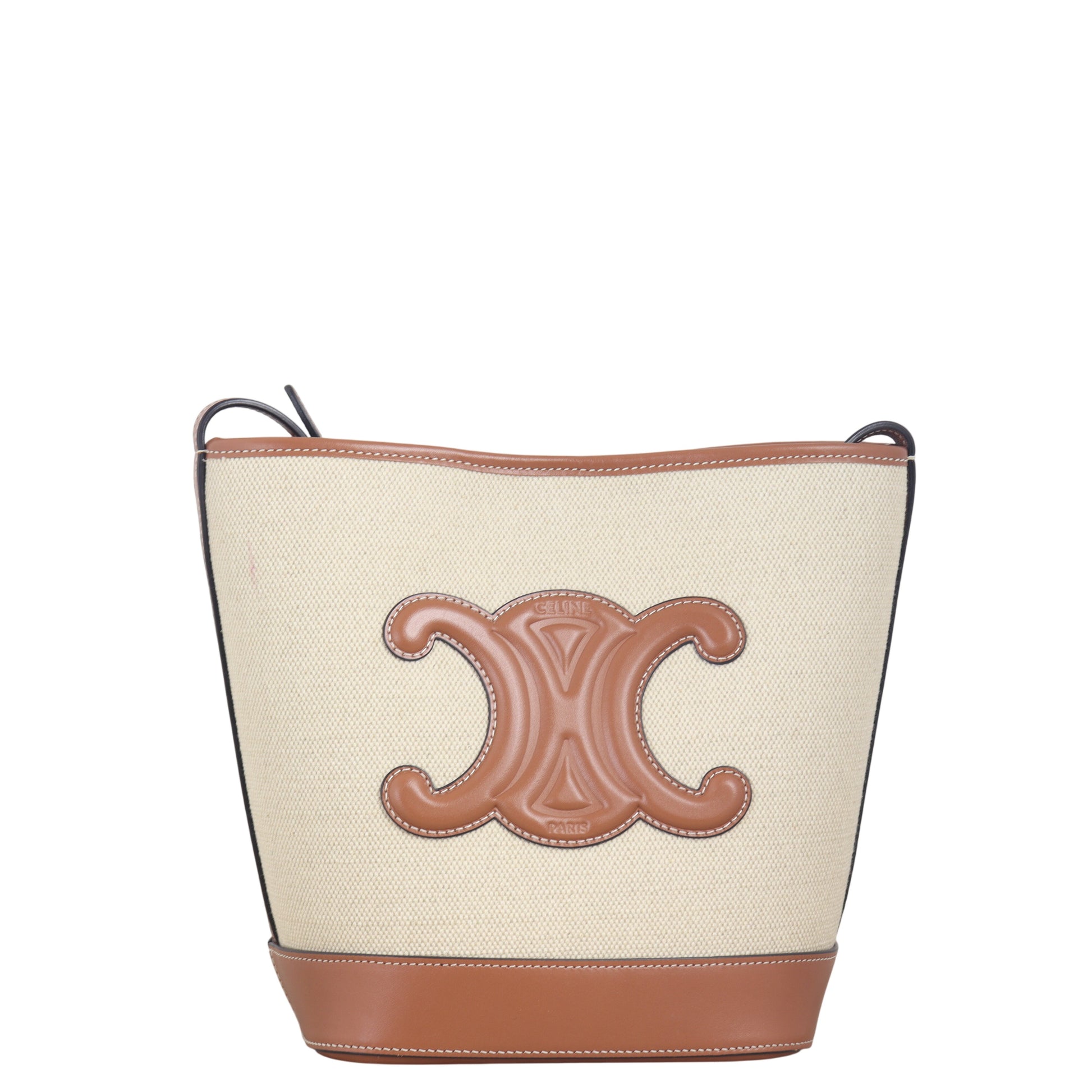 Celine Triomphe Bag Canvas Bucket Bucket Bag