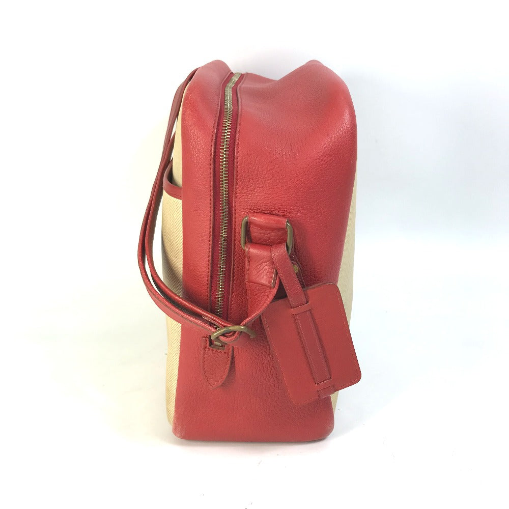 Hermes Shoulder Bag Toruash Victoria Square Women Leather Beige