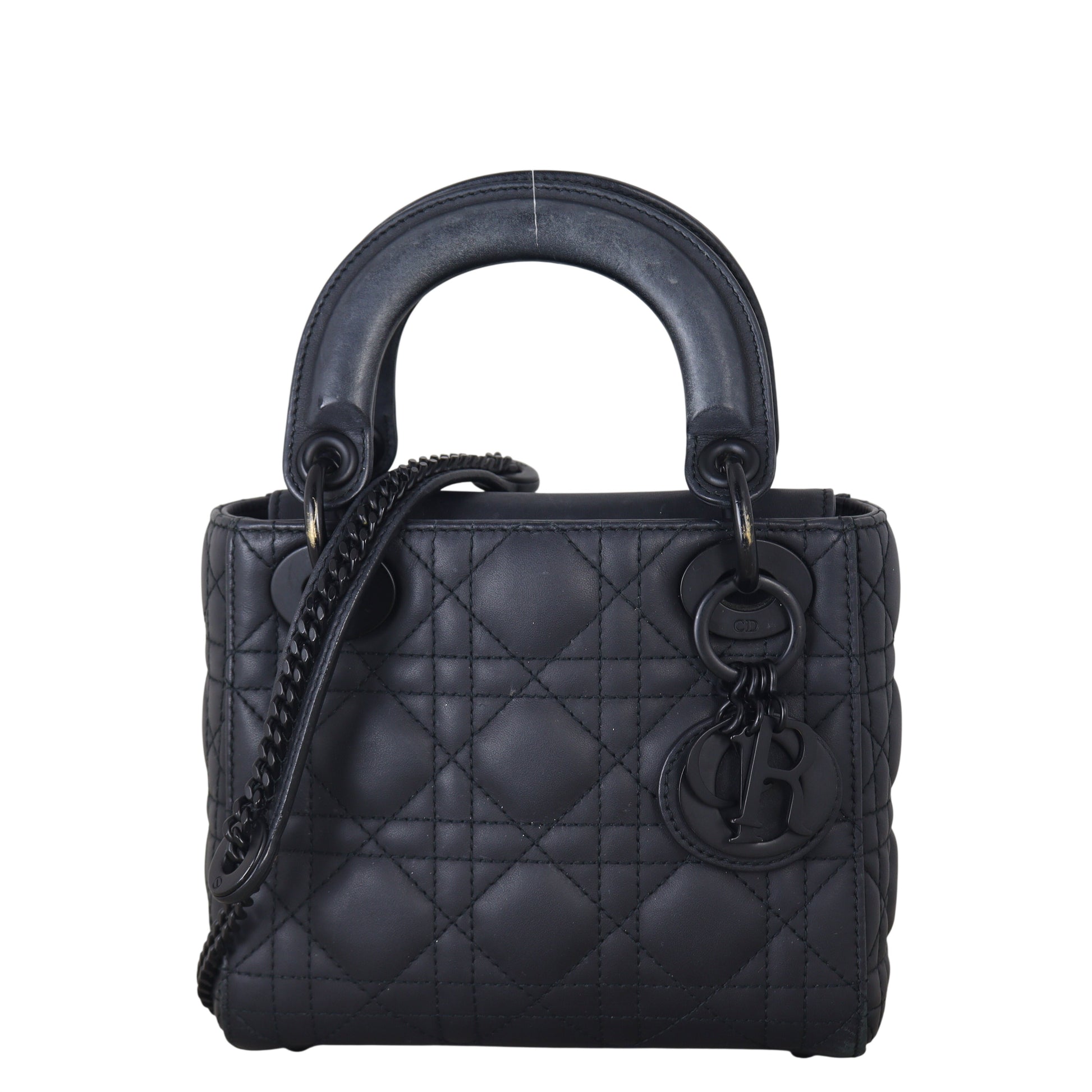 Dior Crossbody Bag Lady Ultramatte 2 Black Mini Small Shoulder Bag