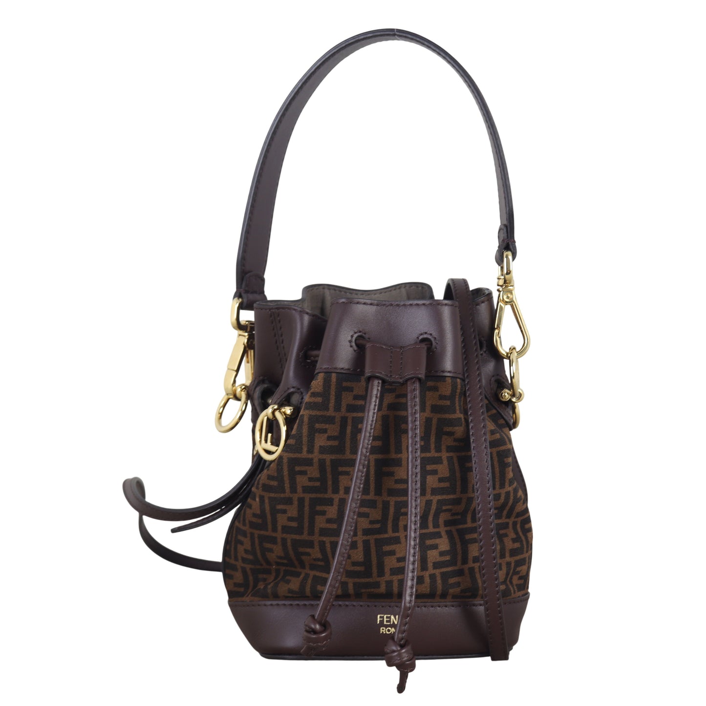 Fendi Bag Mon Tresor 2 Suede Mini Bucket Bucket Bag