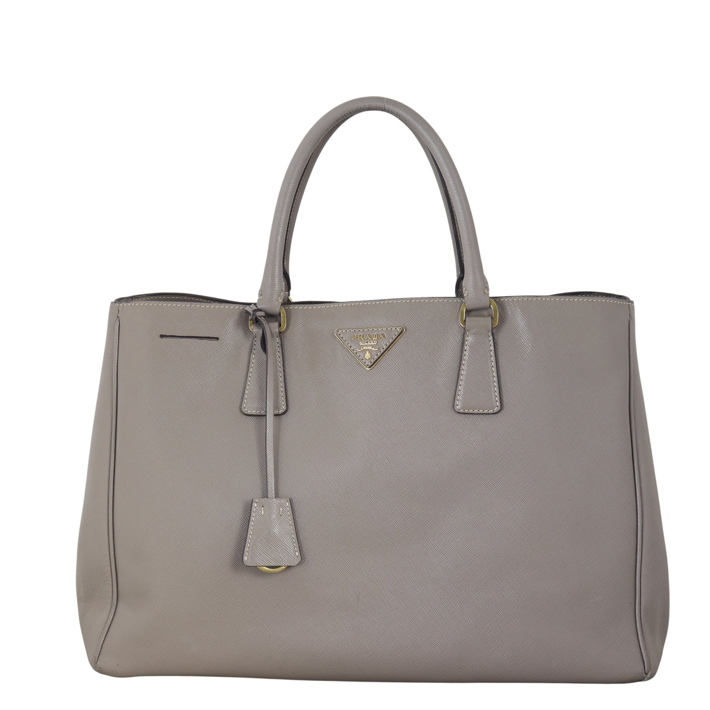 Prada Tote Bag Lux Tote 2 Saffiano Gray Large
