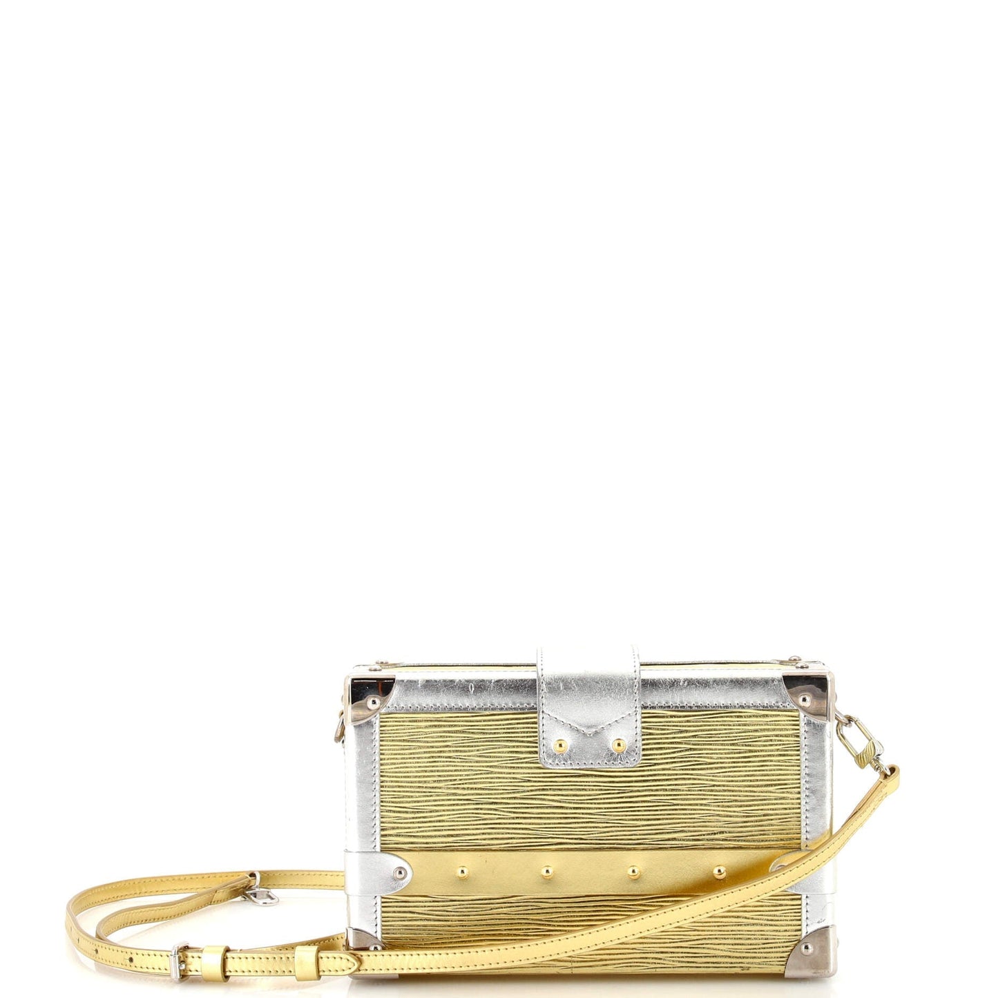 Louis Vuitton Petite Malle Handbag Epi Leather Clutch Bag