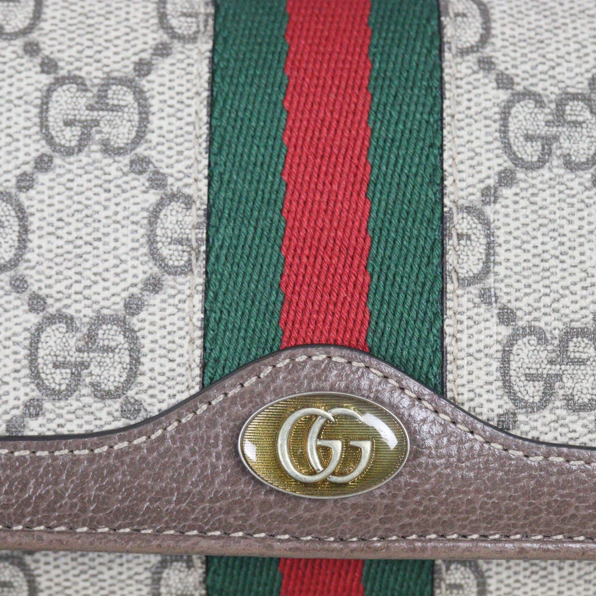Gucci Ophidia GG Supreme Wallet on Chain