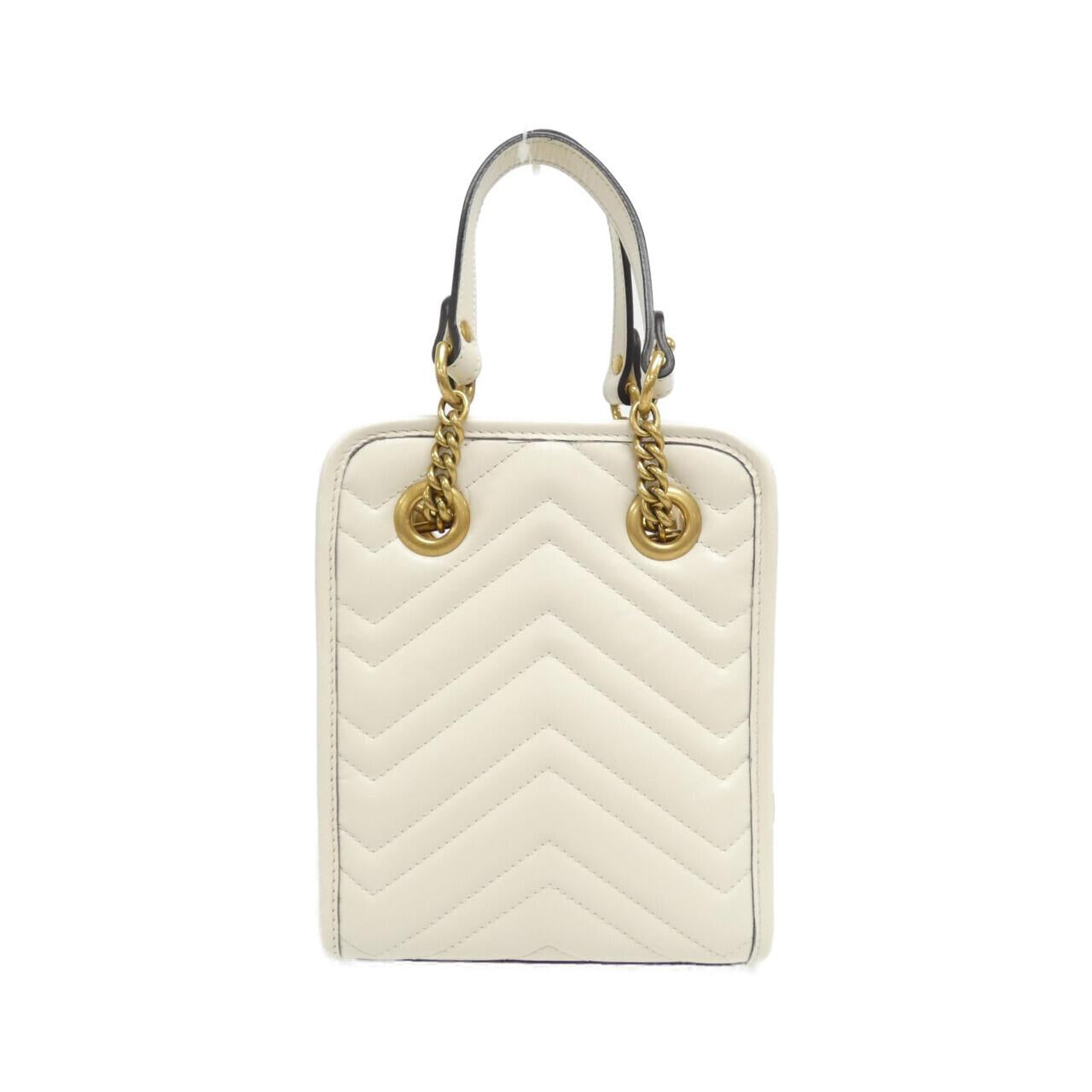 Gucci Marmont Quilting Chevron Shoulder Bag Leather