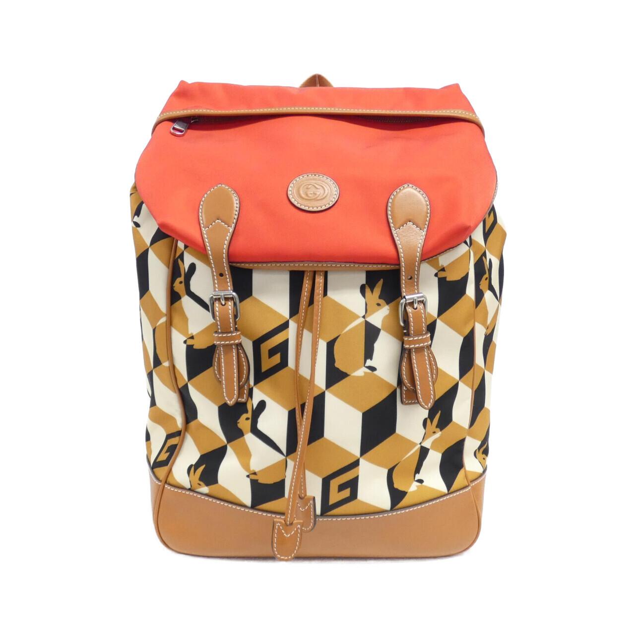 Gucci Backpack Leather Nylon