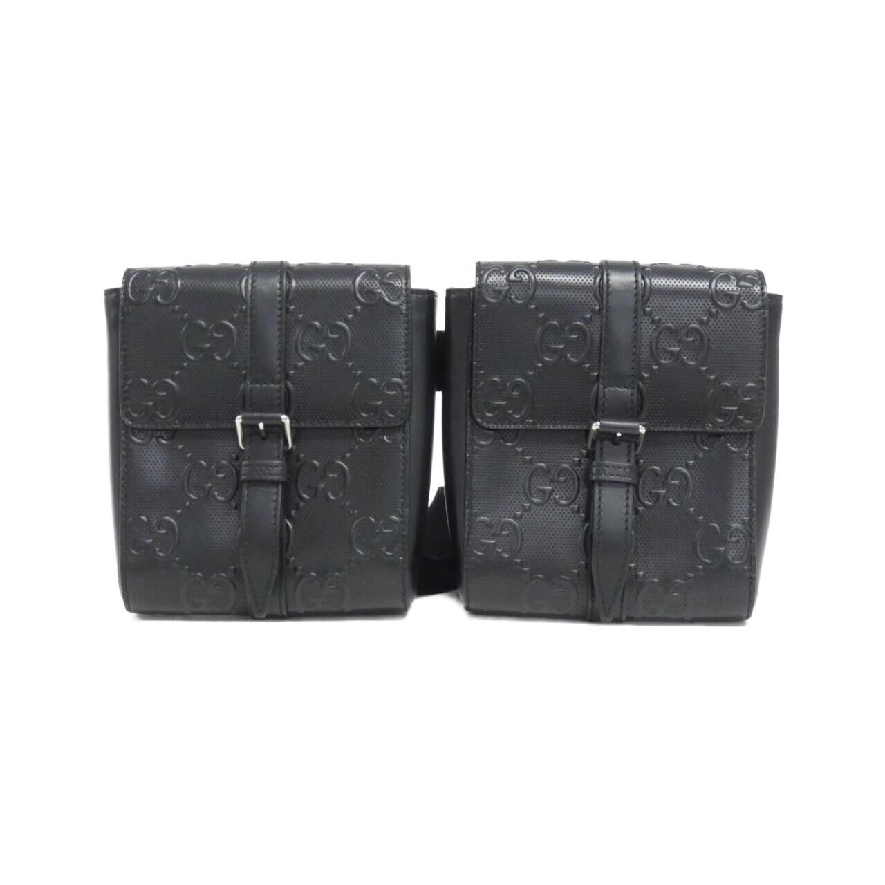 Gucci Embossed Waist Bag Leather Travel Bag