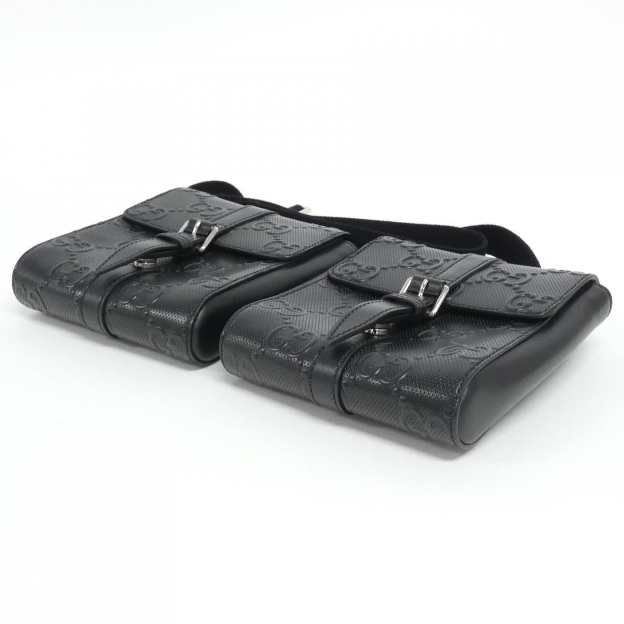 Gucci Embossed Waist Bag Leather Travel Bag