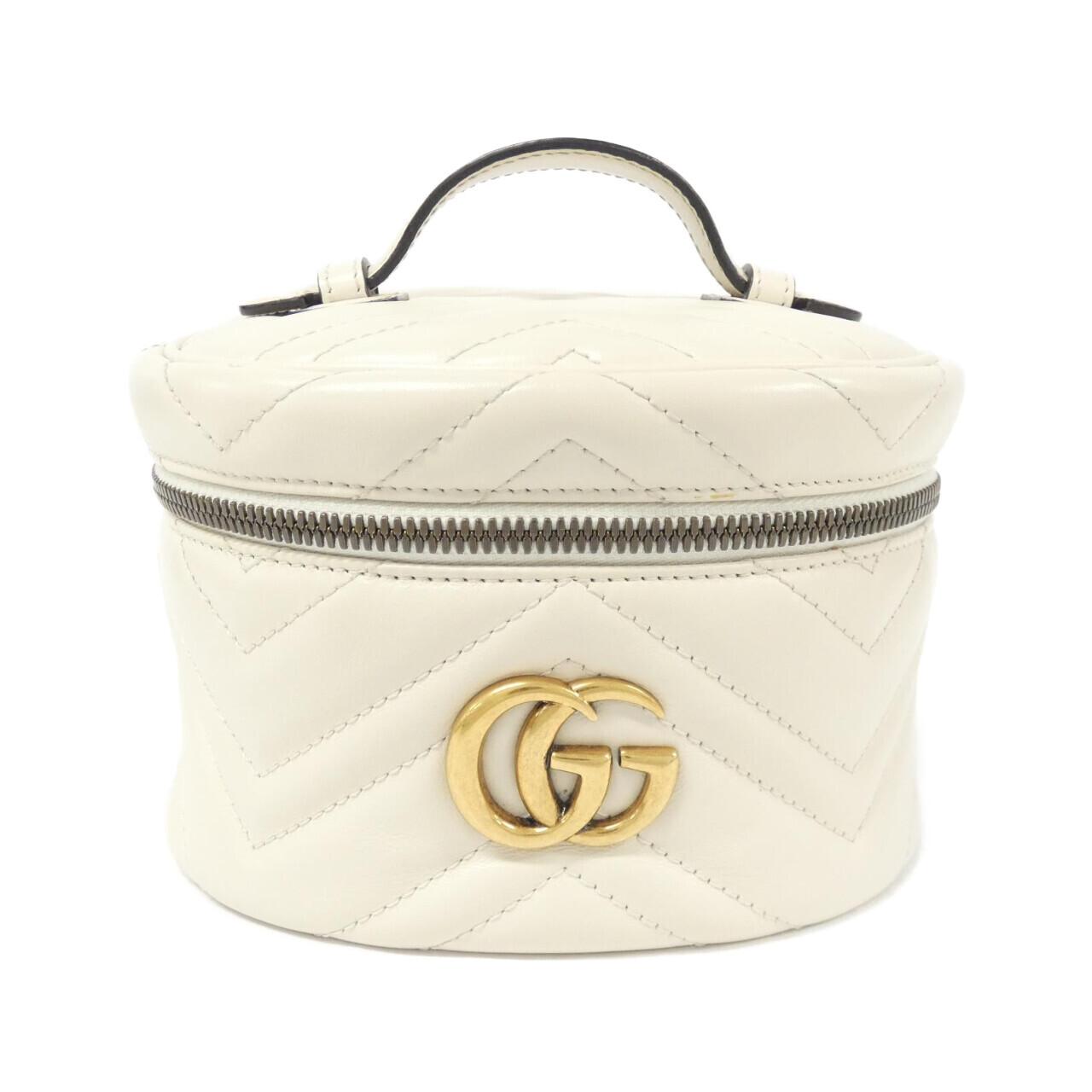 Gucci Marmont Chevron Backpack Leather Quilted