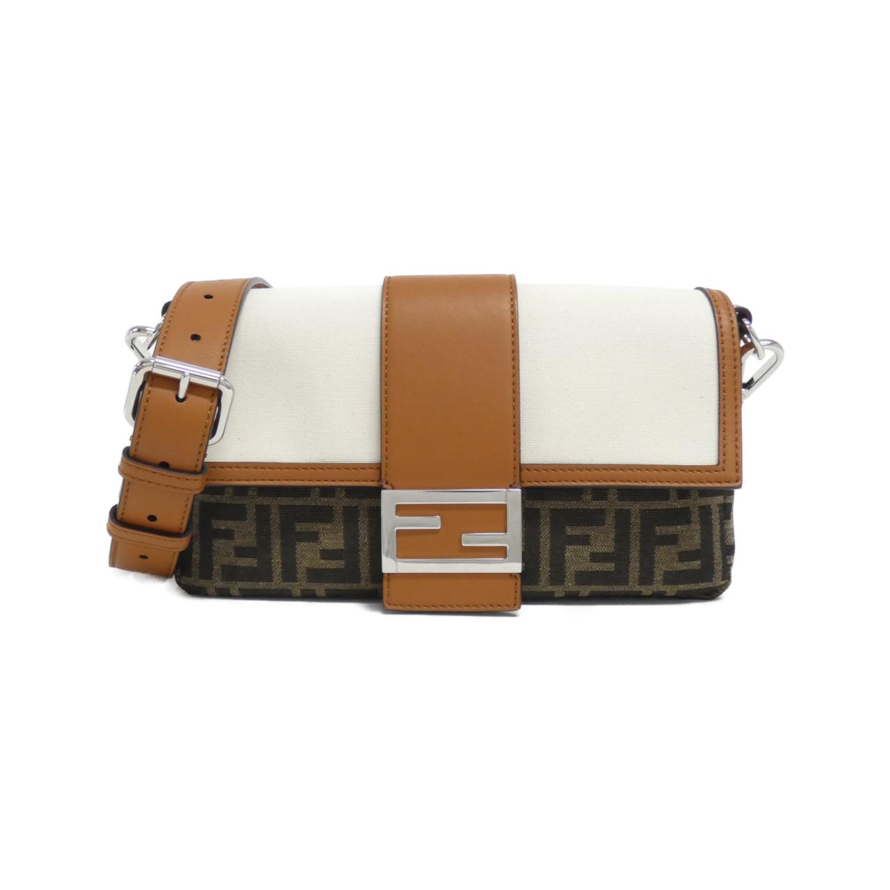 Fendi Baguette Waist Bag Canvas Shoulder Bag