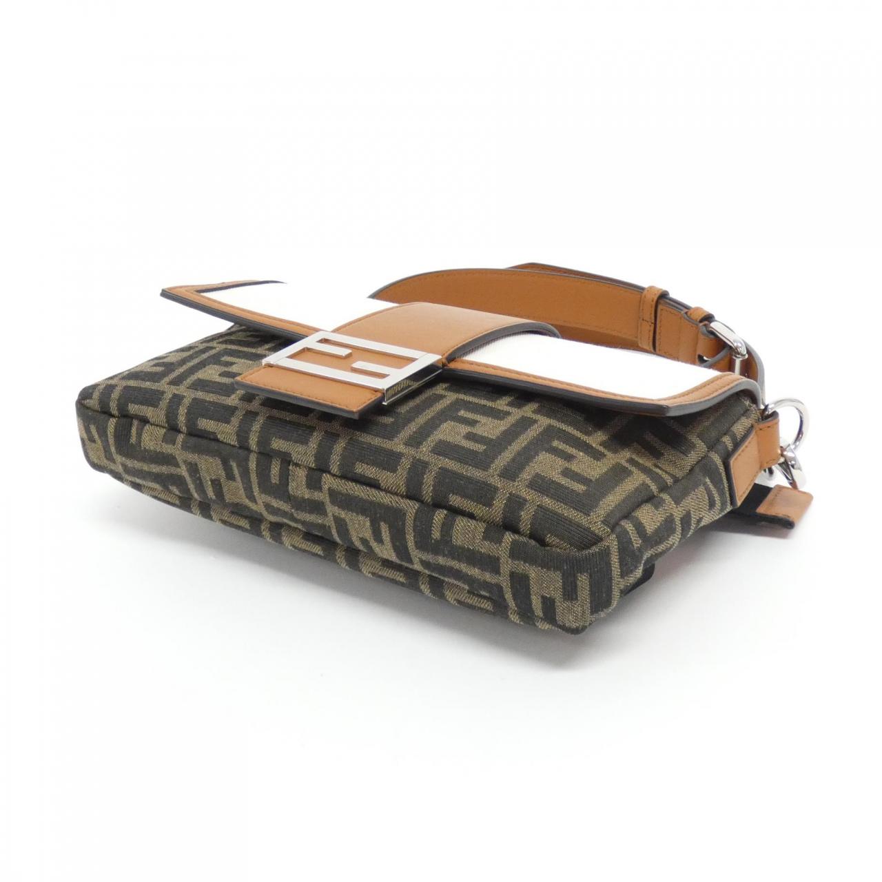 Fendi Baguette Waist Bag Canvas Shoulder Bag