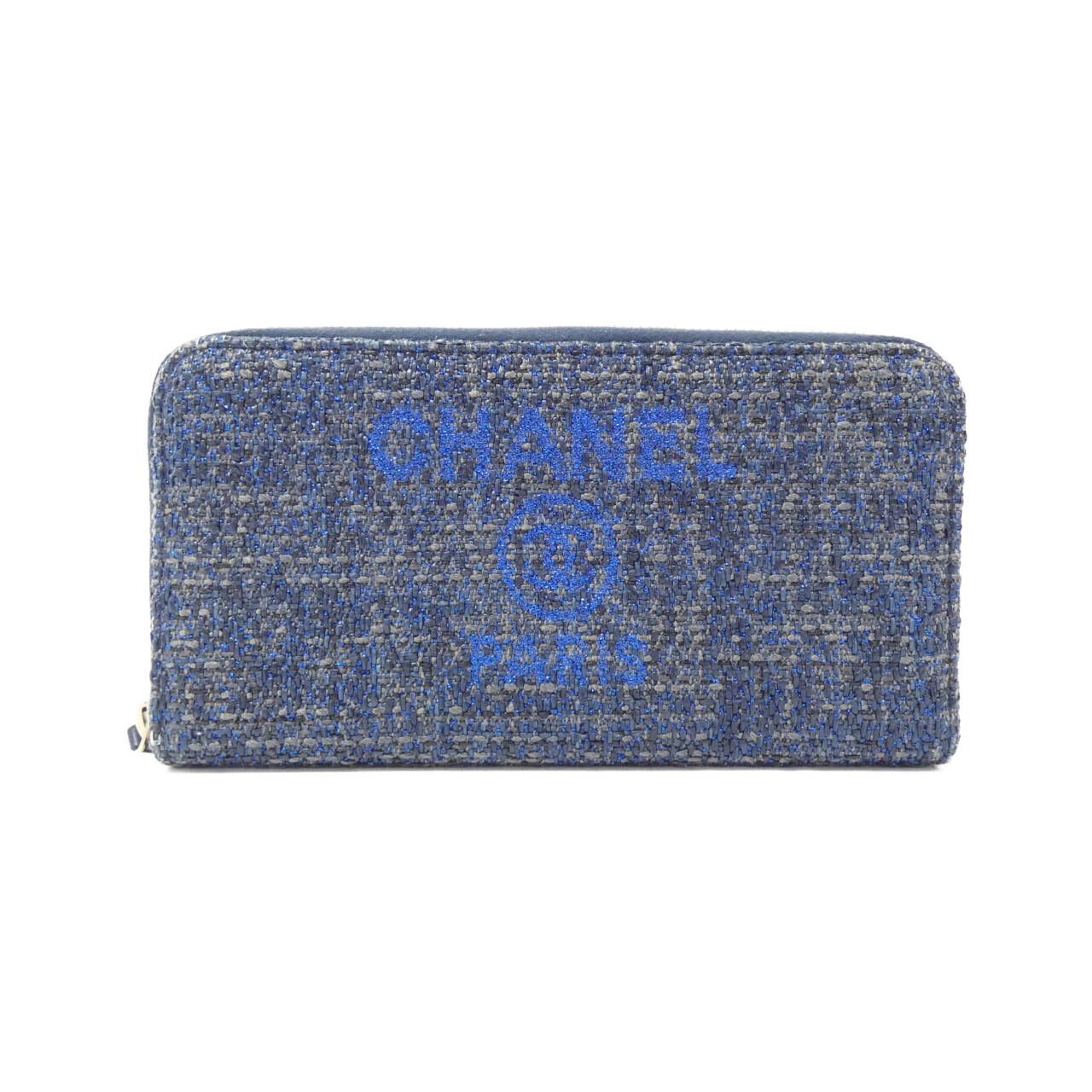 Chanel Deauville Line Canvas Long Wallet
