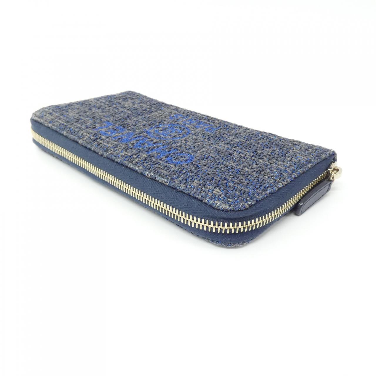 Chanel Deauville Line Canvas Long Wallet