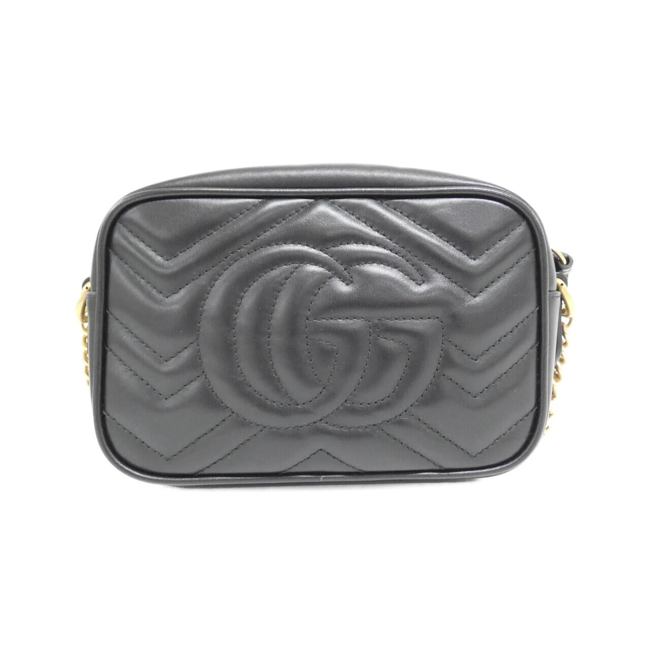 Gucci Marmont Quilting Chevron Shoulder Bag Leather Bag 3