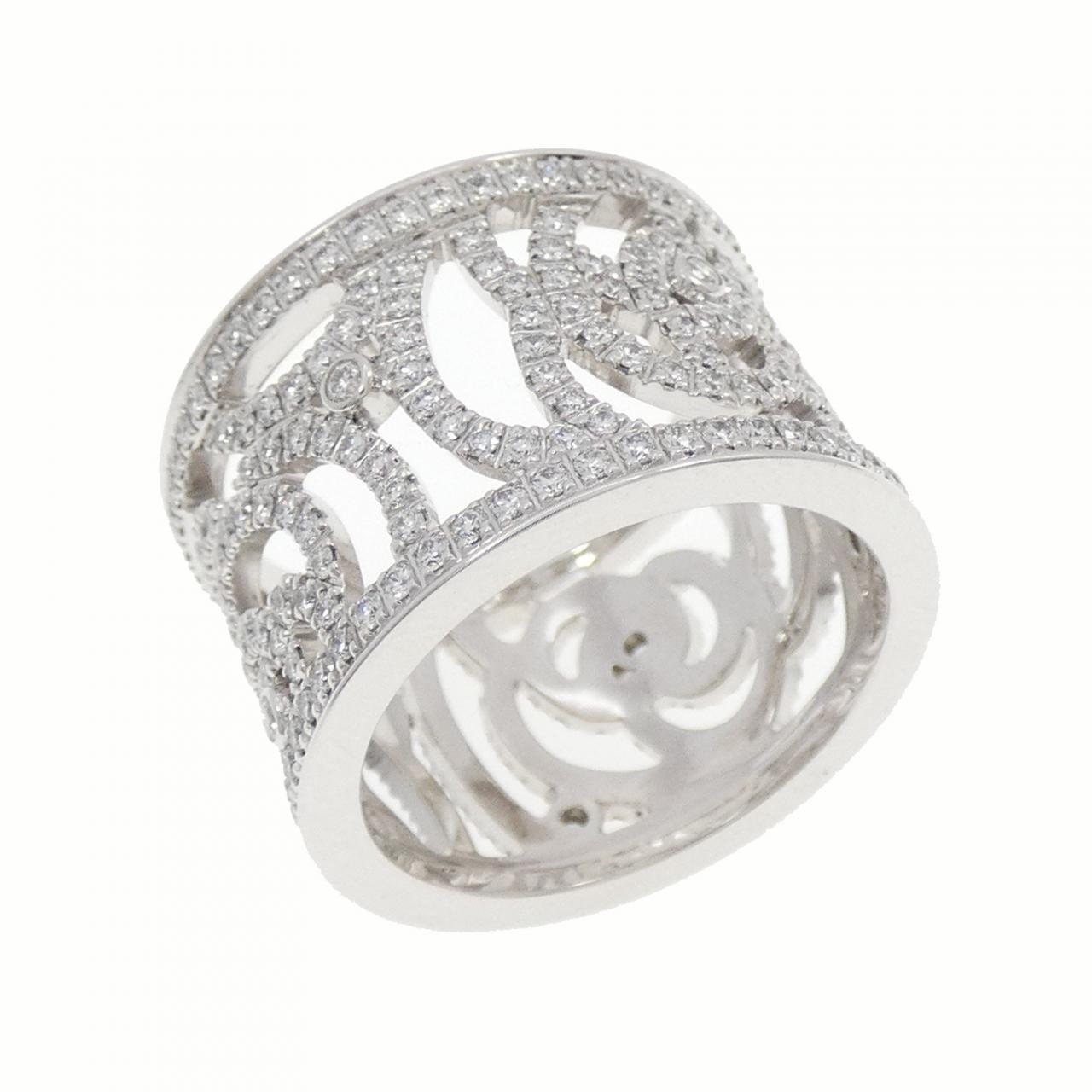 Chanel Camelia 750 White Gold Diamond Ring