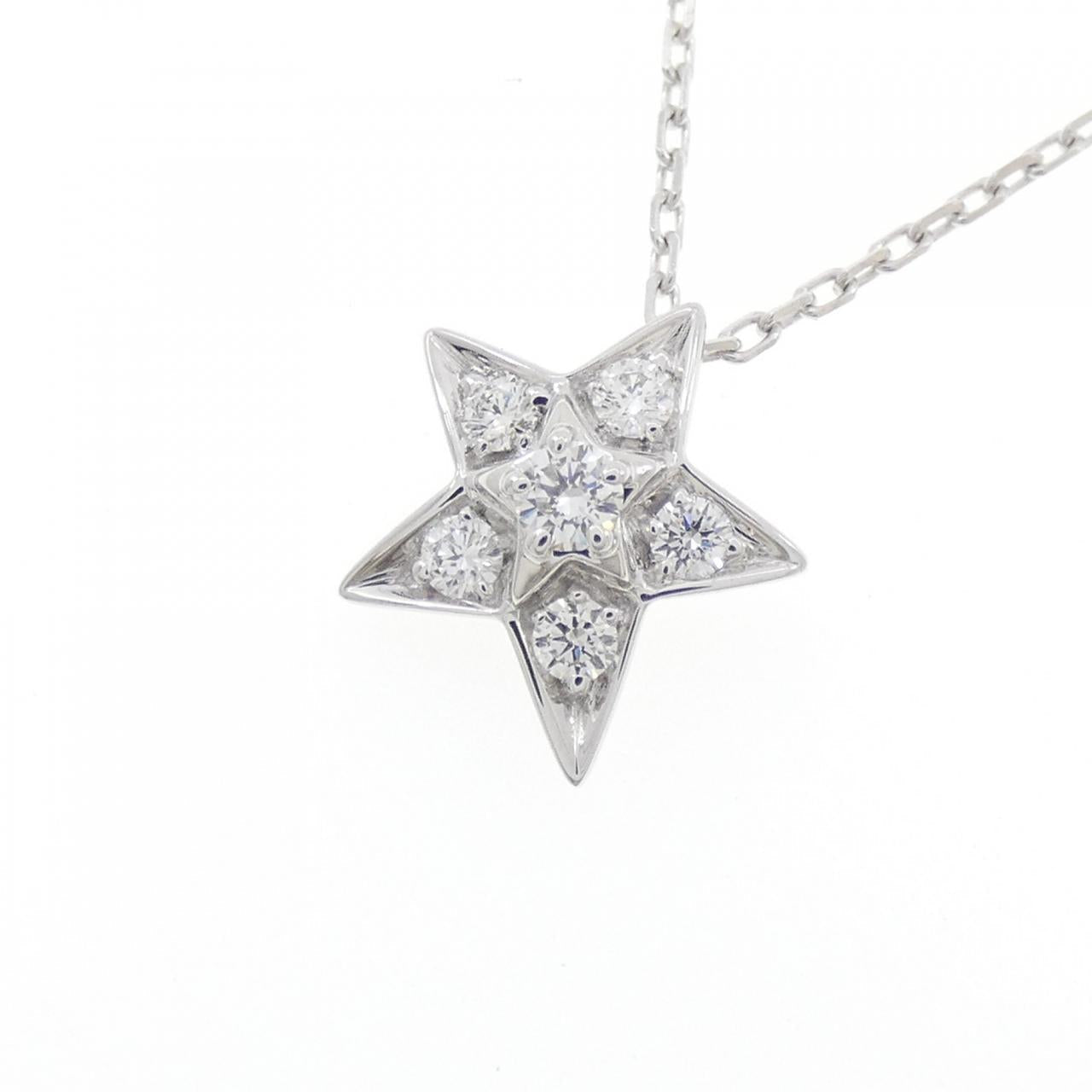 Chanel Comete 750 White Gold Diamond Necklace