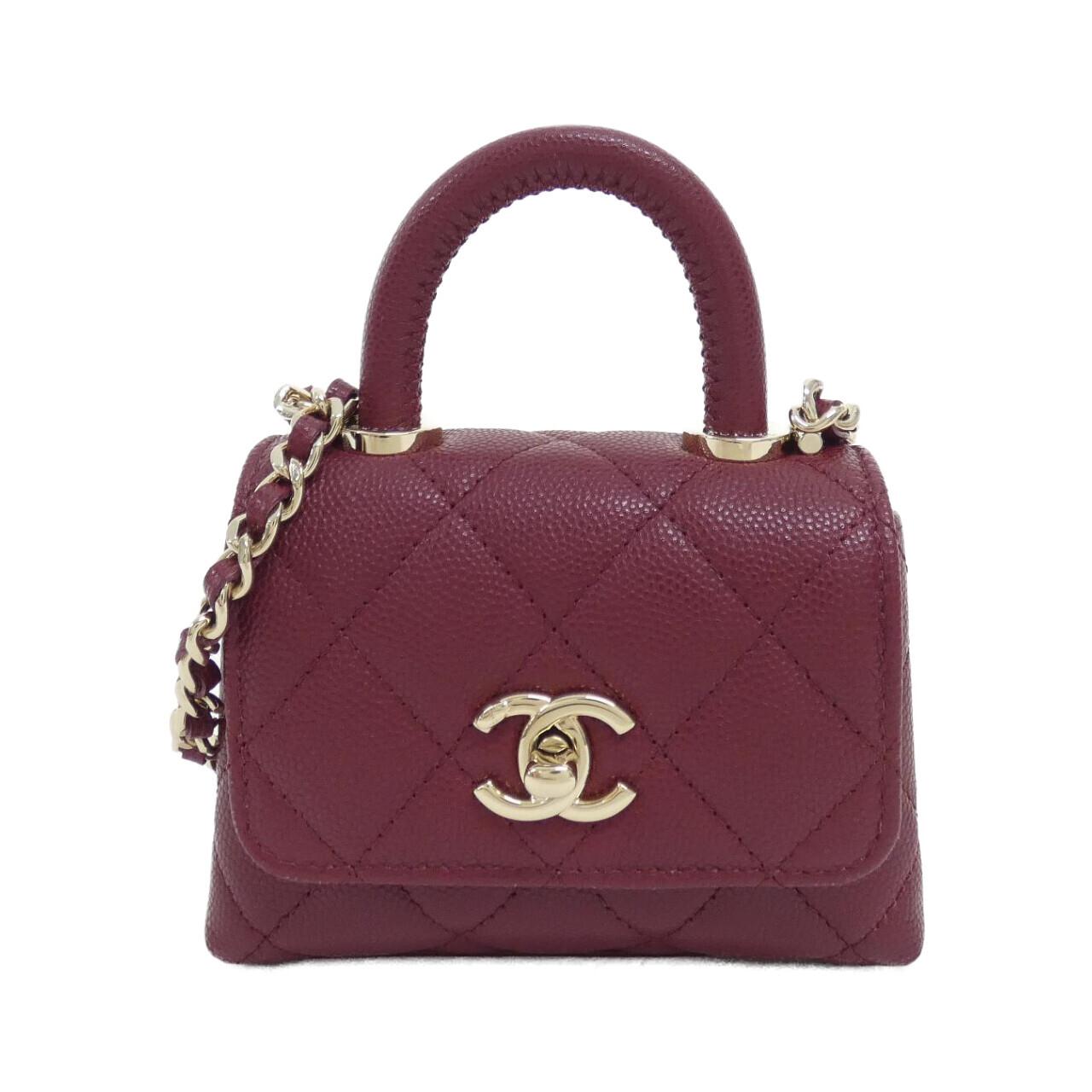 Chanel AP4245 Caviar Skin Chain Clutch
