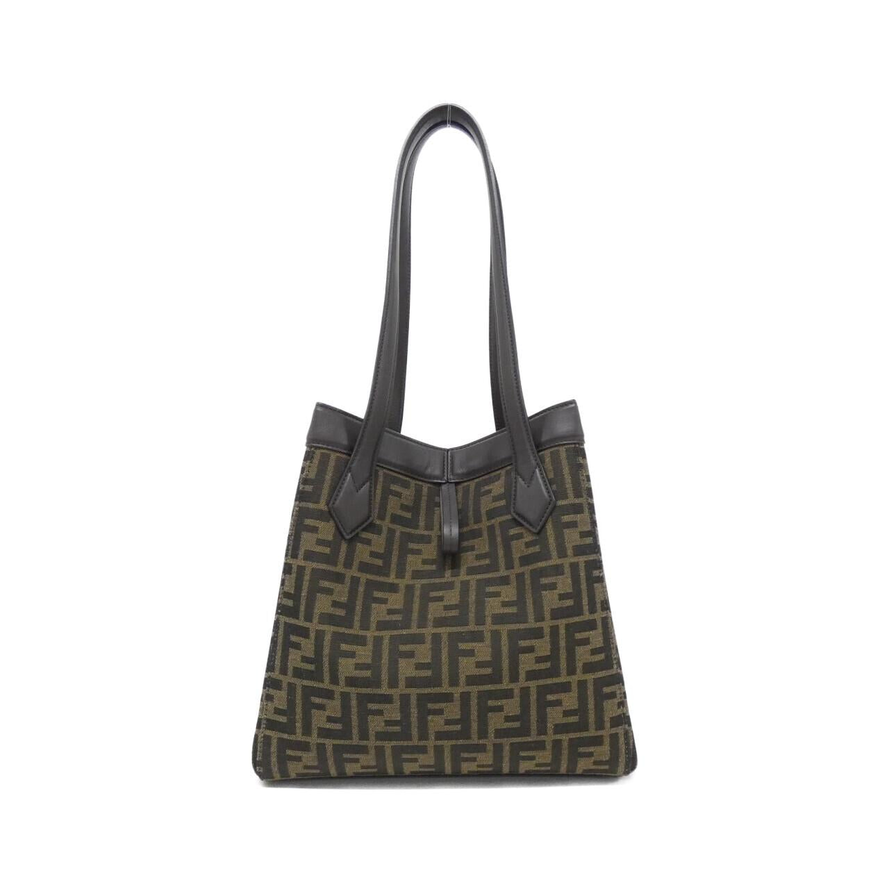 Fendi Origami Calf Shoulder Bag Canvas Medium Calf Shoulder Bag