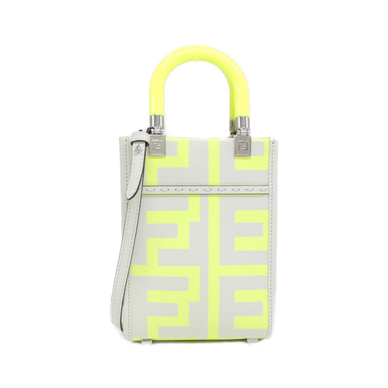 Fendi Sunshine Shopper Bag Leather Mini Travel Bag