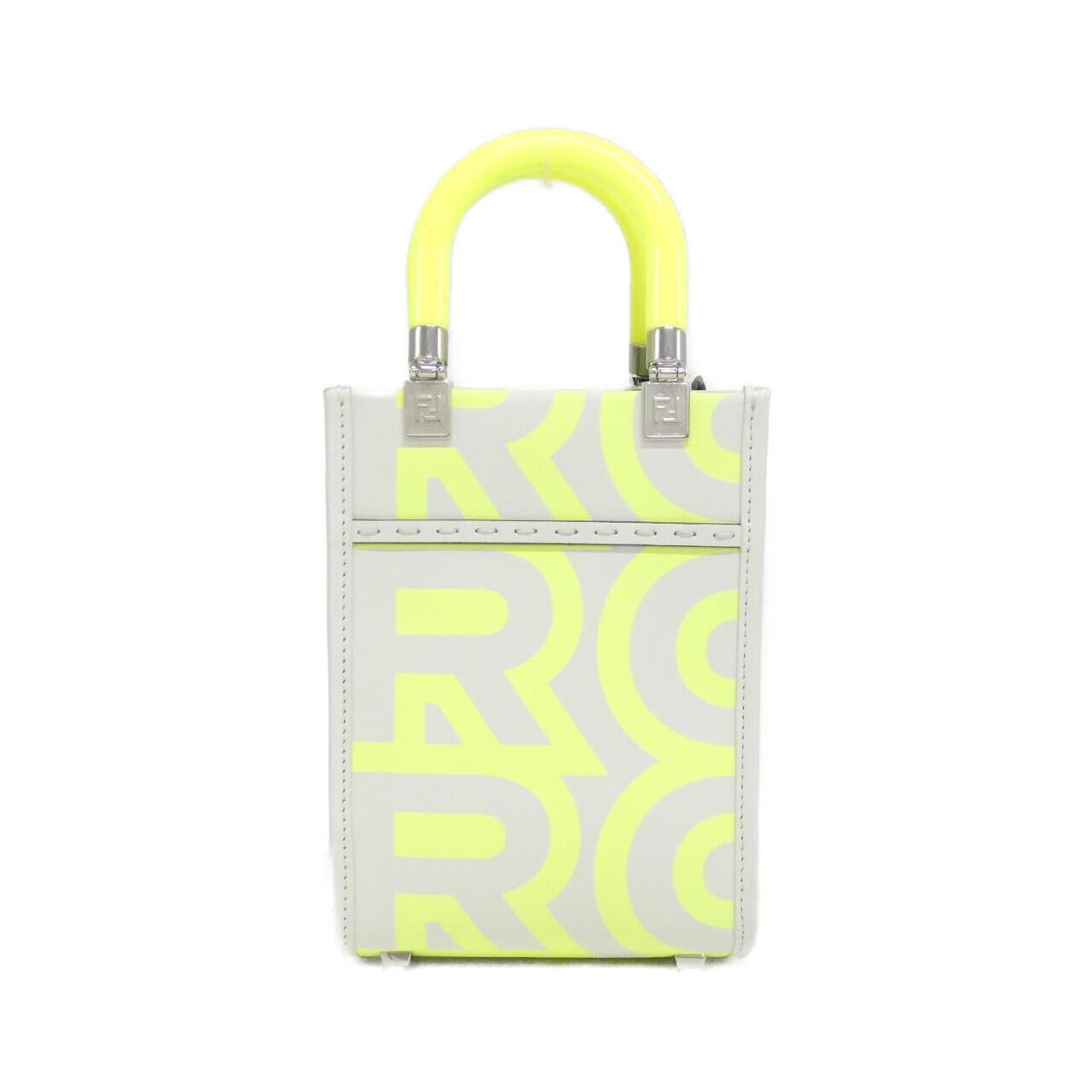 Fendi Sunshine Shopper Bag Leather Mini Travel Bag