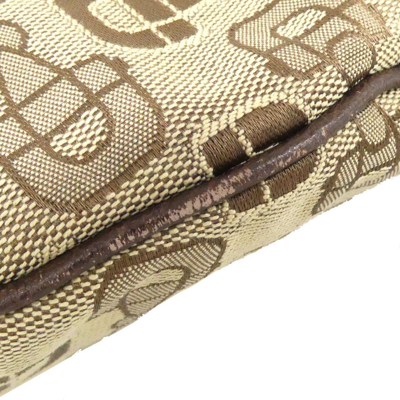 Gucci Shoulder Bag Leather Canvas Bag 16