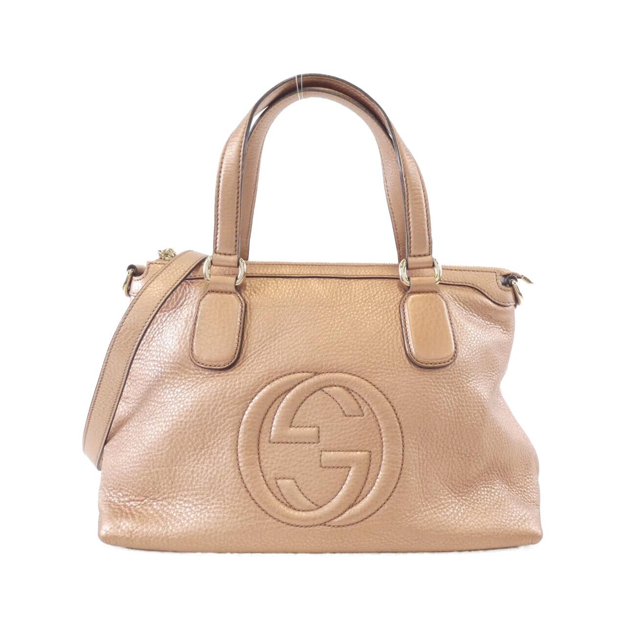 Gucci Metallic Bag Leather Travel Bag