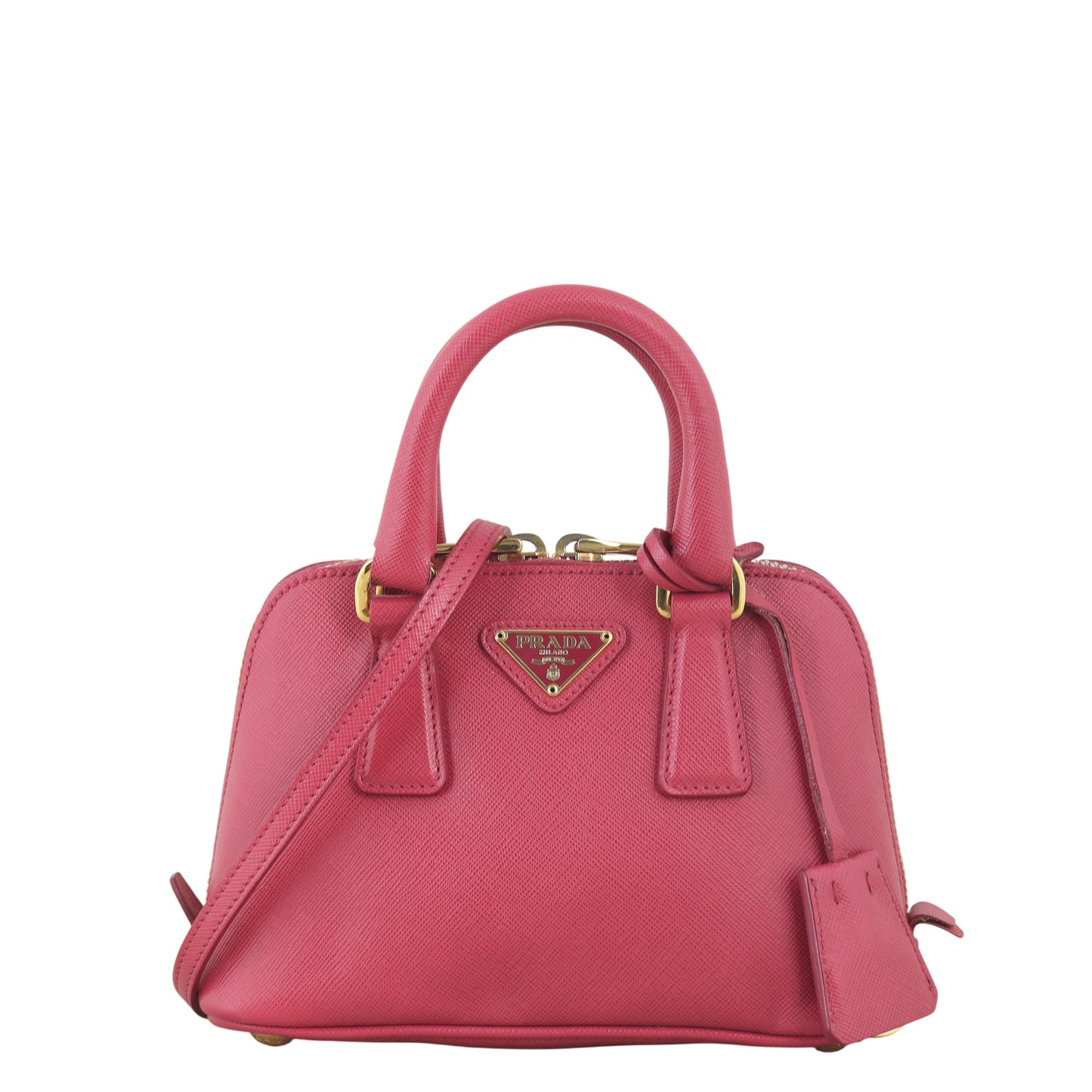 Prada Crossbody Bag Lux Promenade Saffiano Pink Mini Shoulder Bag