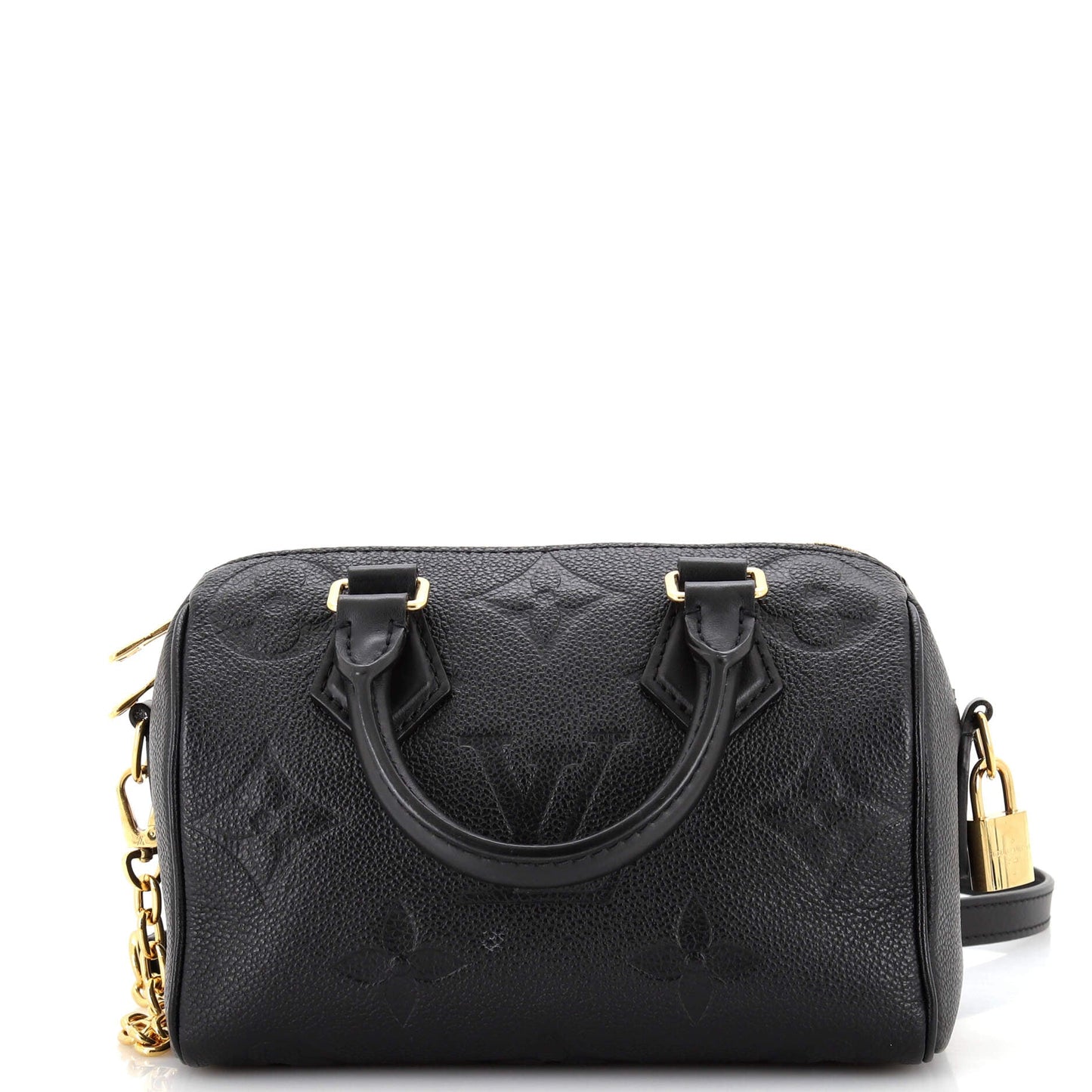 Louis Vuitton Speedy Bandouliere Bag Empreinte Giant Monogram Travel Bag