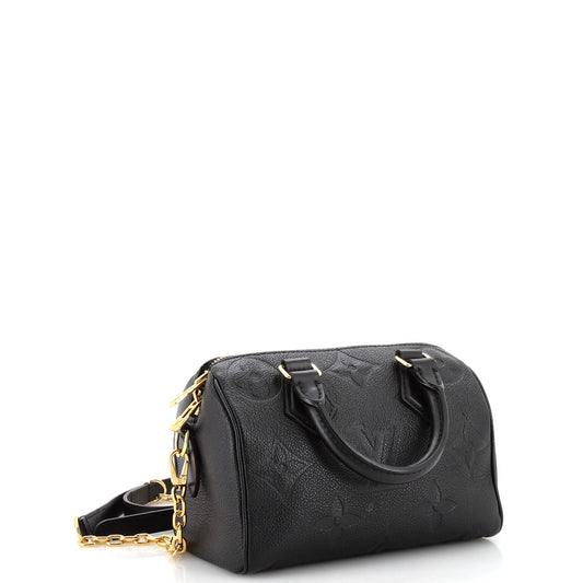 Louis Vuitton Speedy Bandouliere Bag Empreinte Giant Monogram Travel Bag