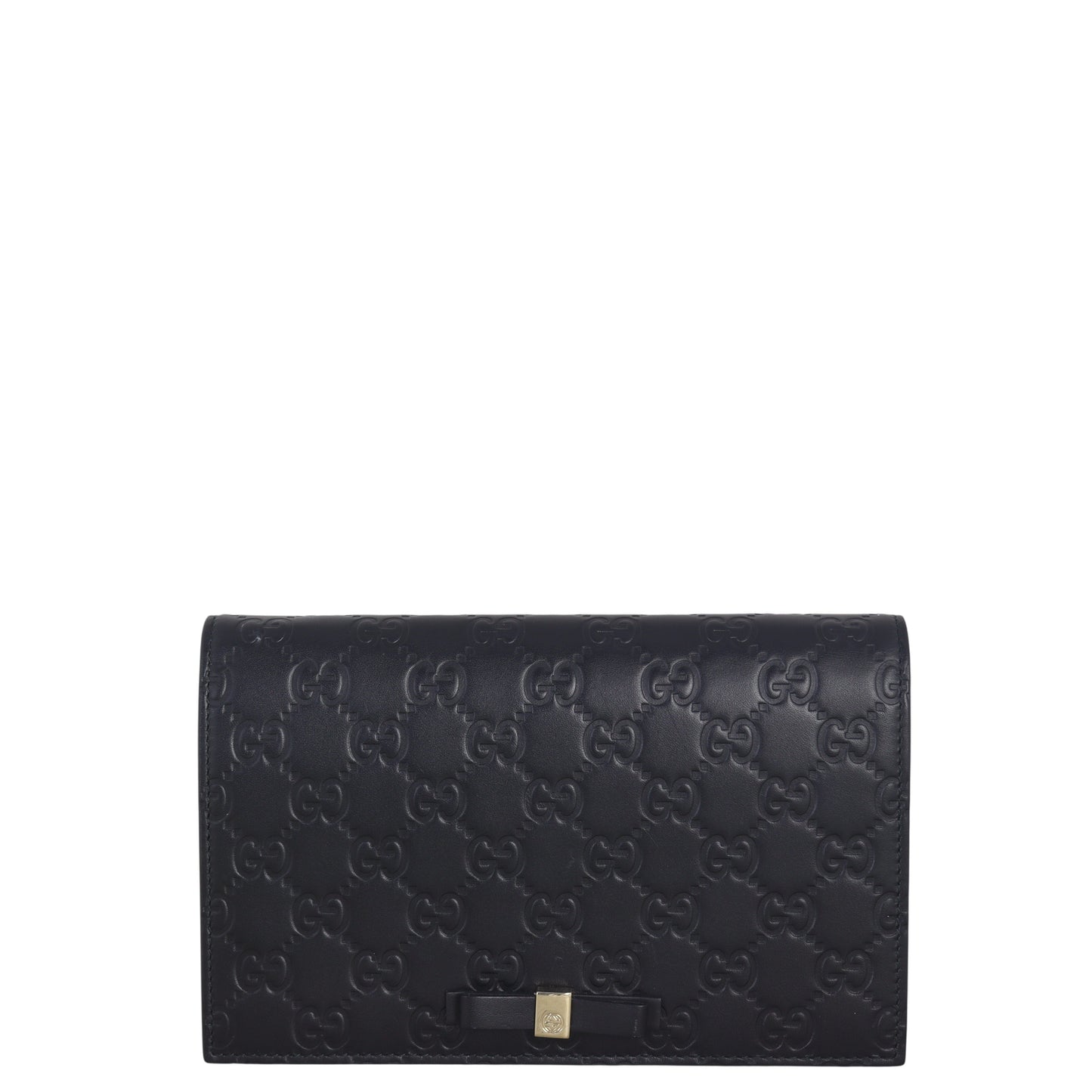 Gucci Guccissima Bow Wallet on Chain