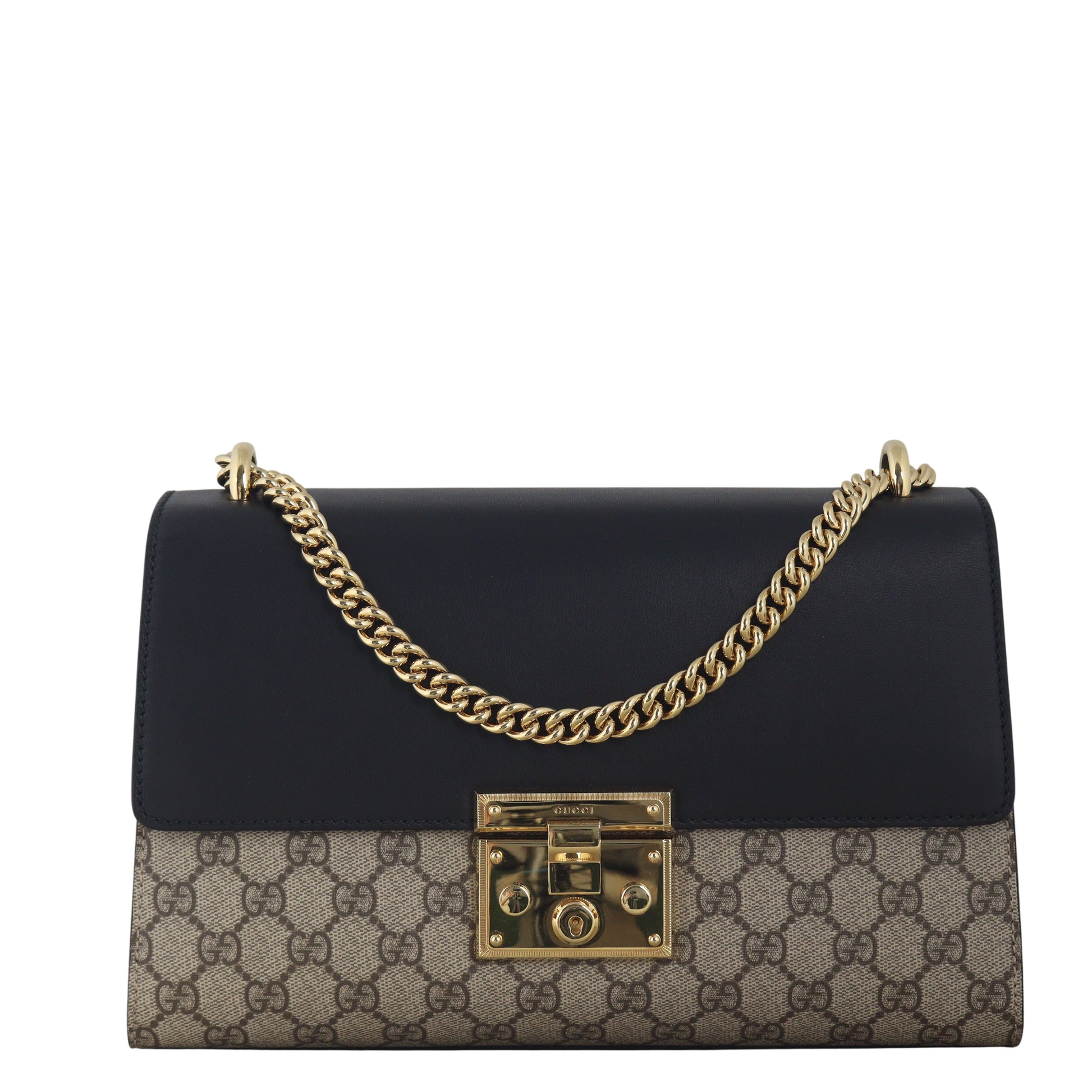 Gucci GG Supreme Padlock Medium Bag